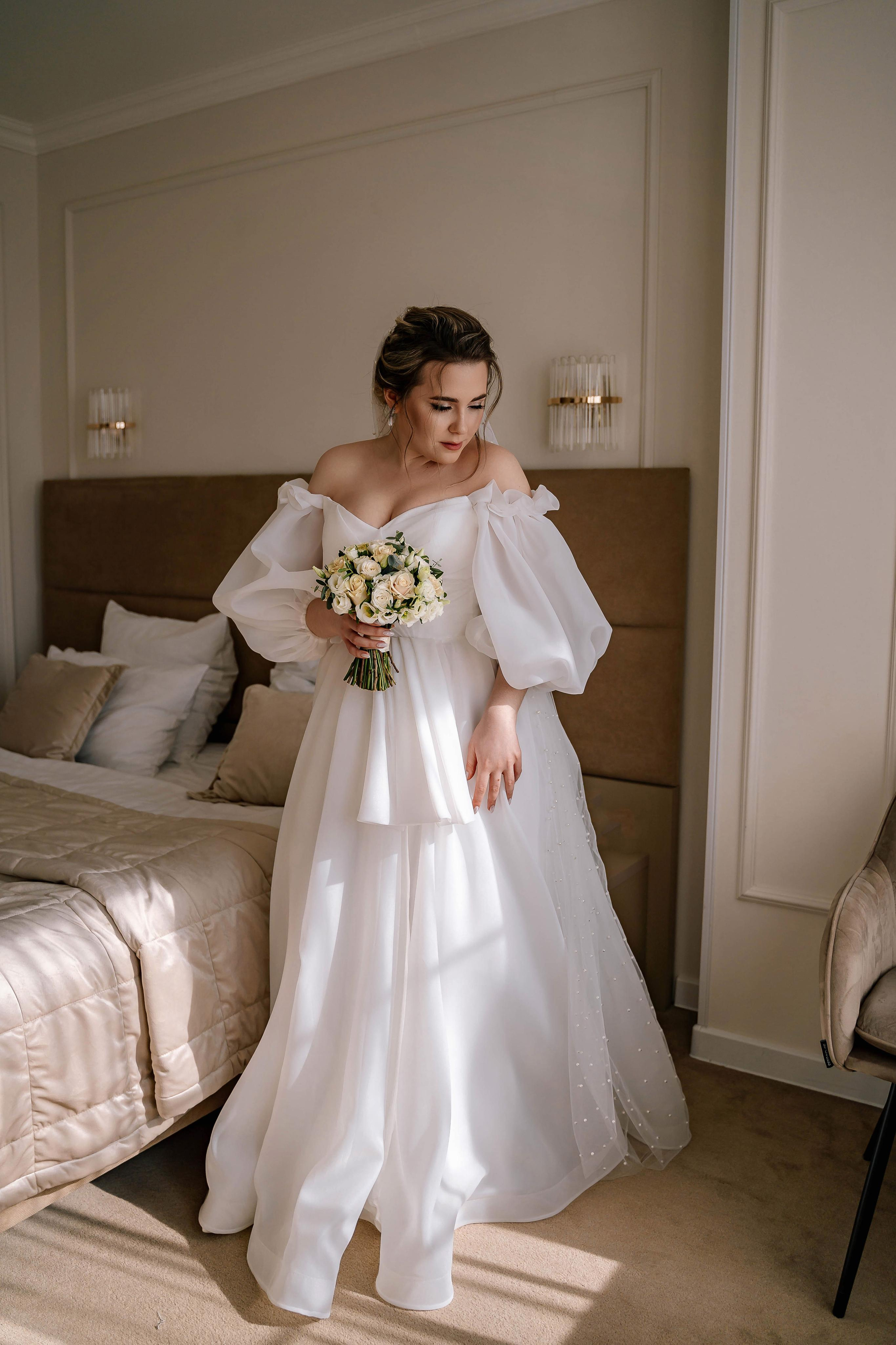 Сборы невесты (утро невесты) в отеле Люмьер в центре Москвы