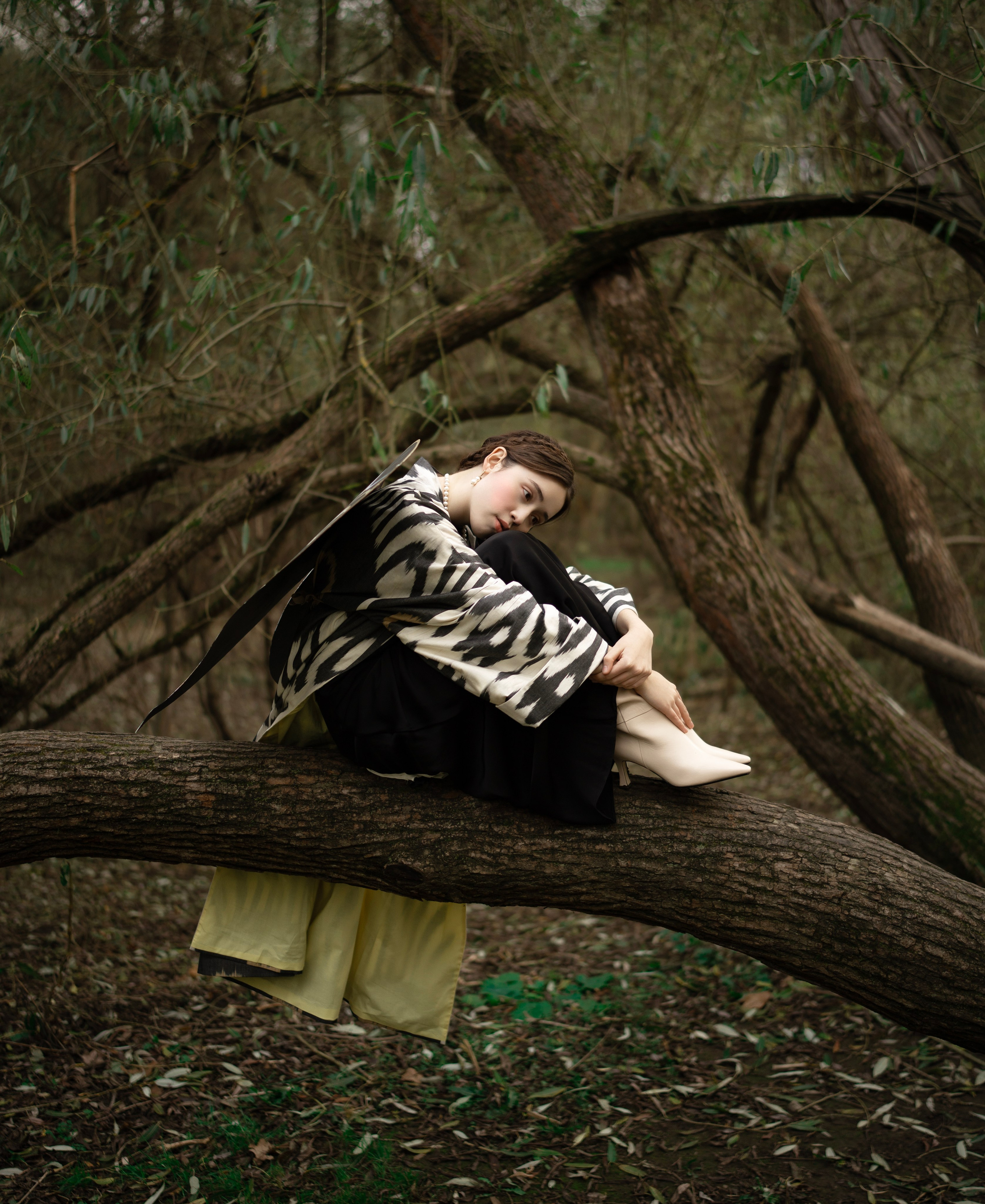 Персональная фотосессия в парке. Женская фотосессия. Костюмированная фотосессия.