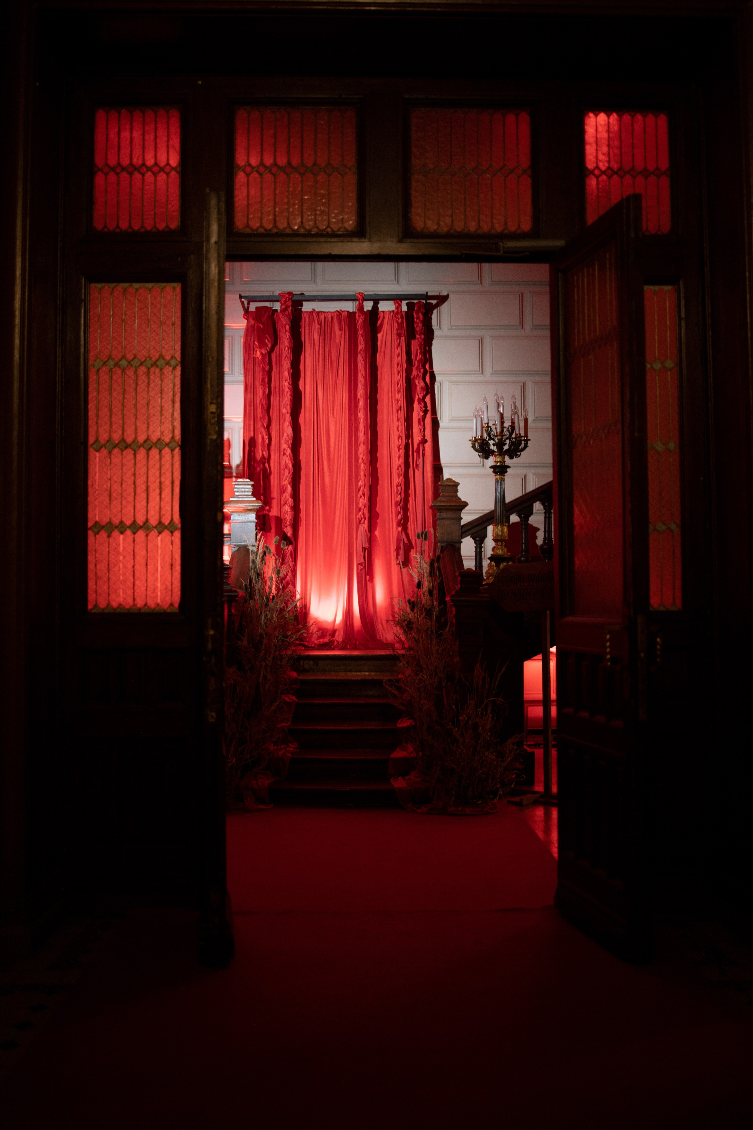 Новогодний корпоратив в фольклорном стиле. Особняк Лемана. Оформление свадеб, декор свадеб Вера Маркова, Москва