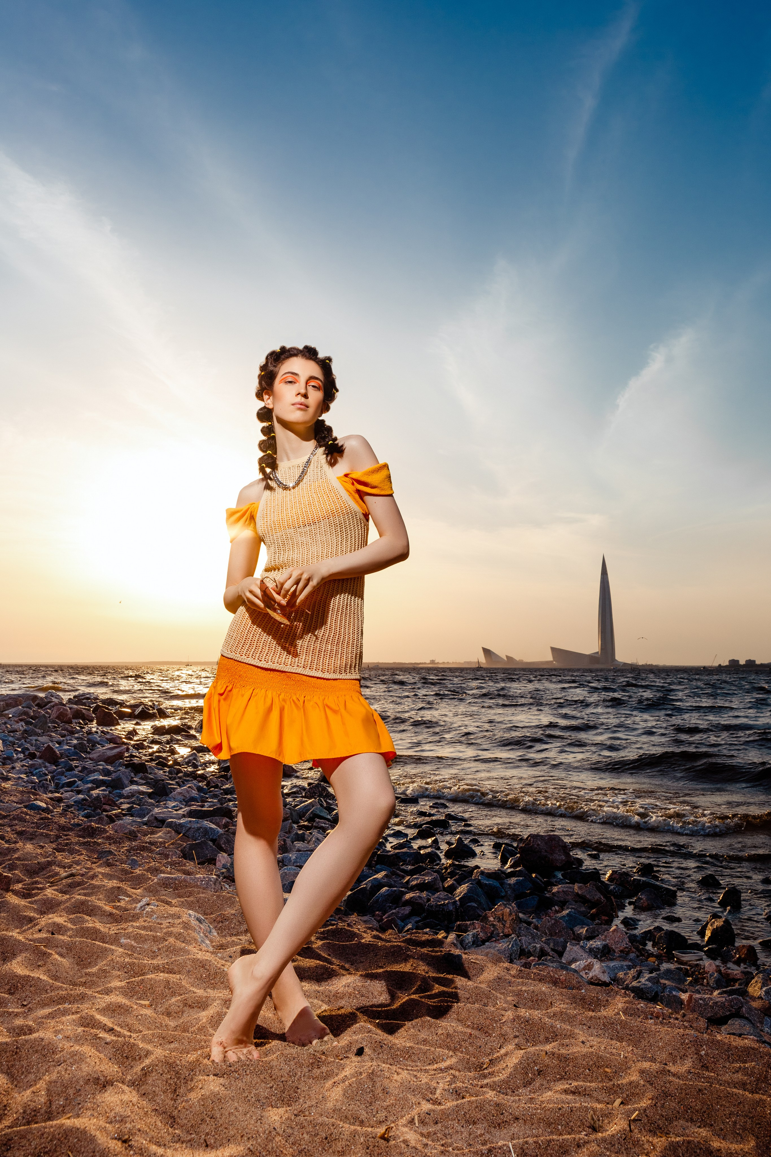 Летняя fashion-съёмка на заливе
