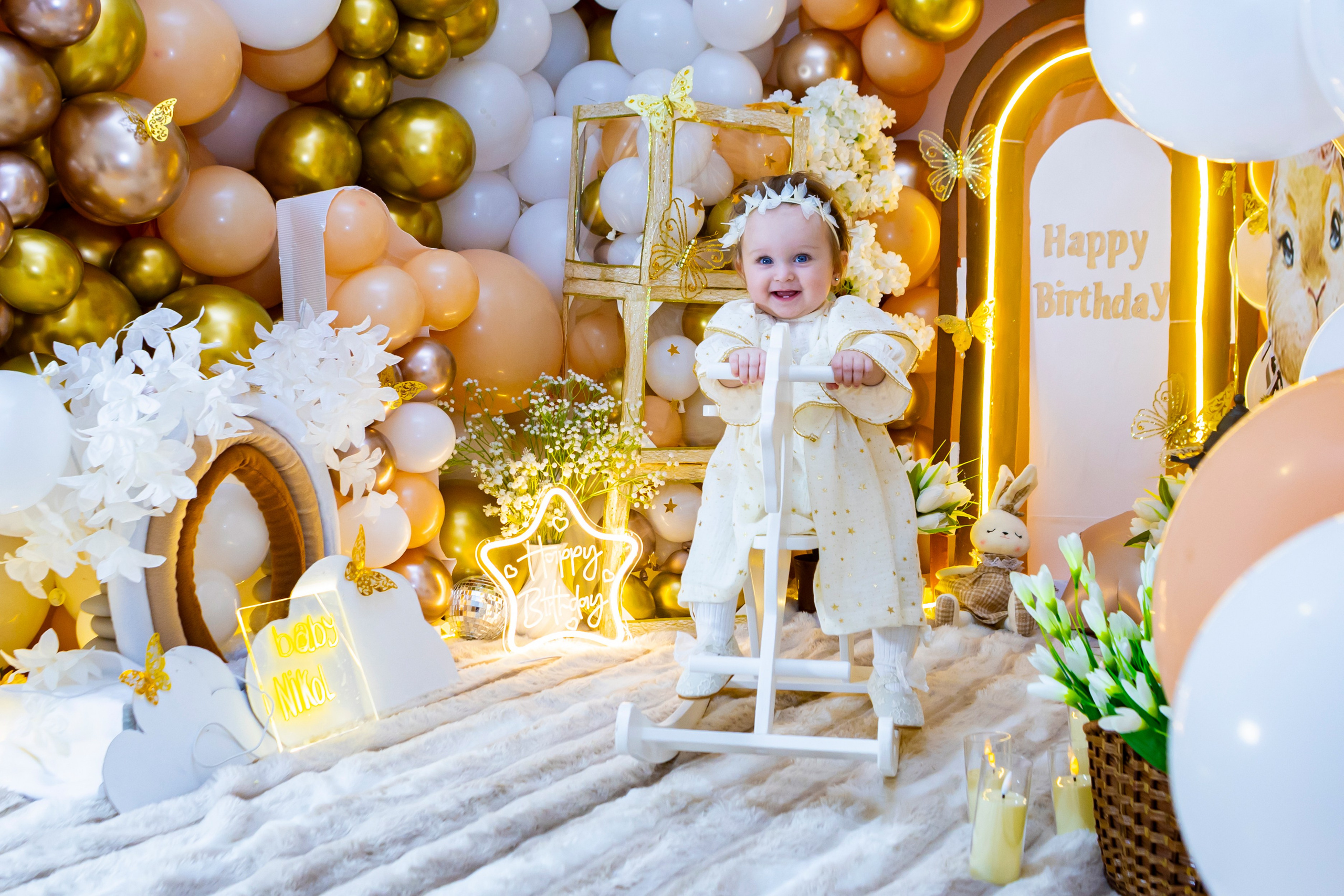 Малышка зайчик. Детская фотостудия «Чудо малыш»