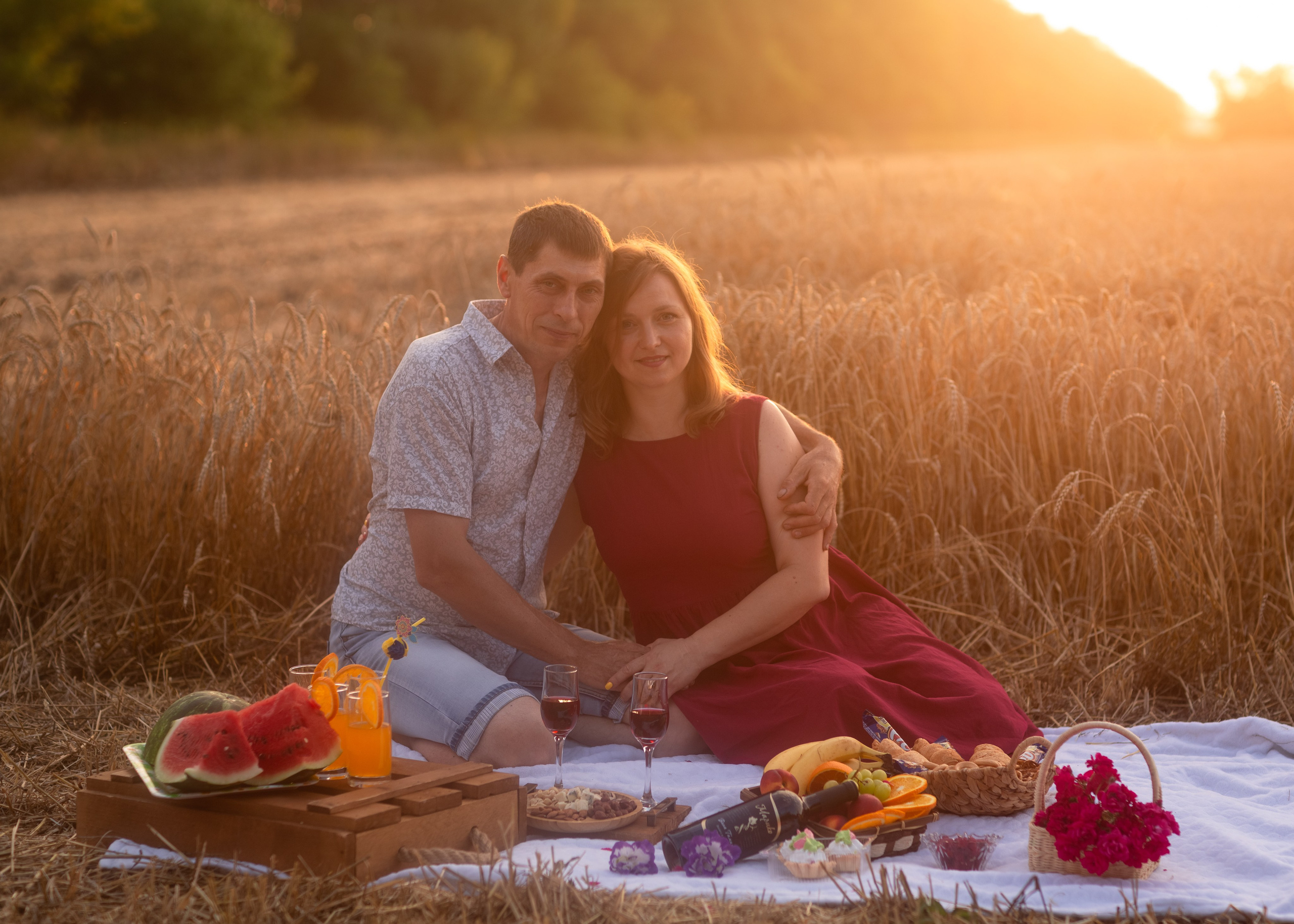 Закат в пшеничном поле. Фотограф в Приморско-Ахтарске Марьяна Чопко