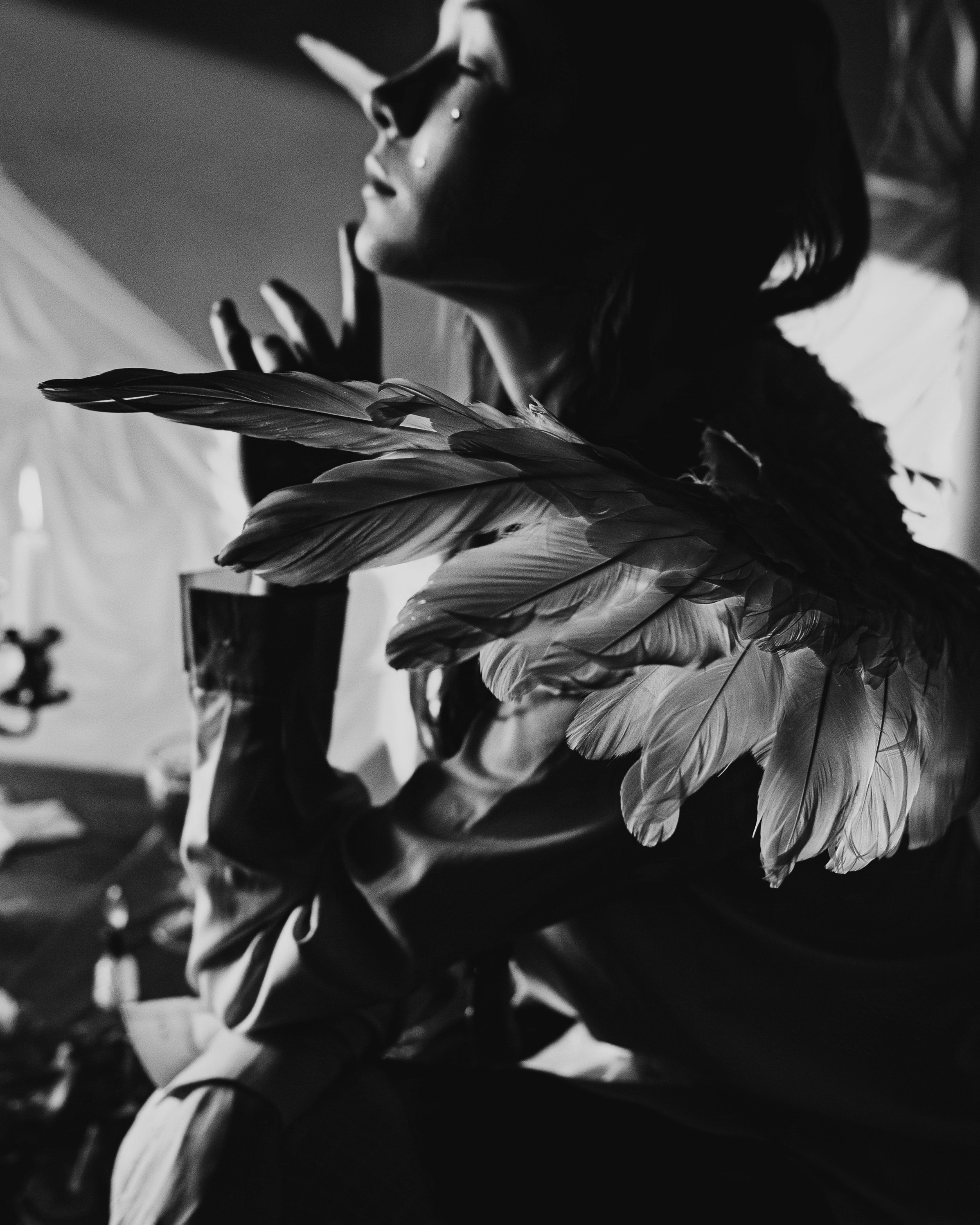 Фотосессия ангел с крыльями в фотостудии LEPOTA в г. Кемерово