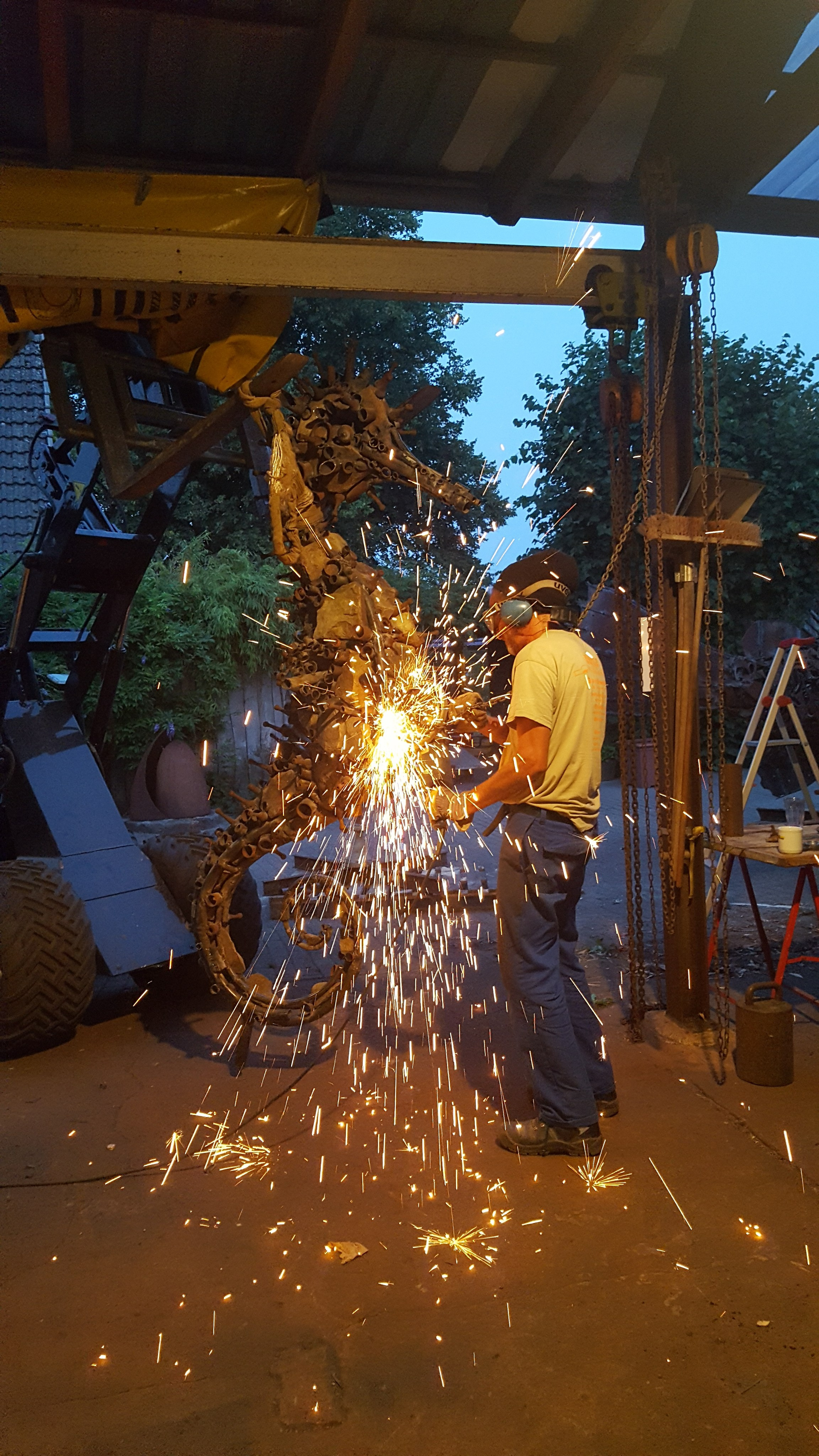 Морской конёк _ Германия _ Дангаст _ Северное море _ 2018. Художник — скульптор Антонина Фатхуллина