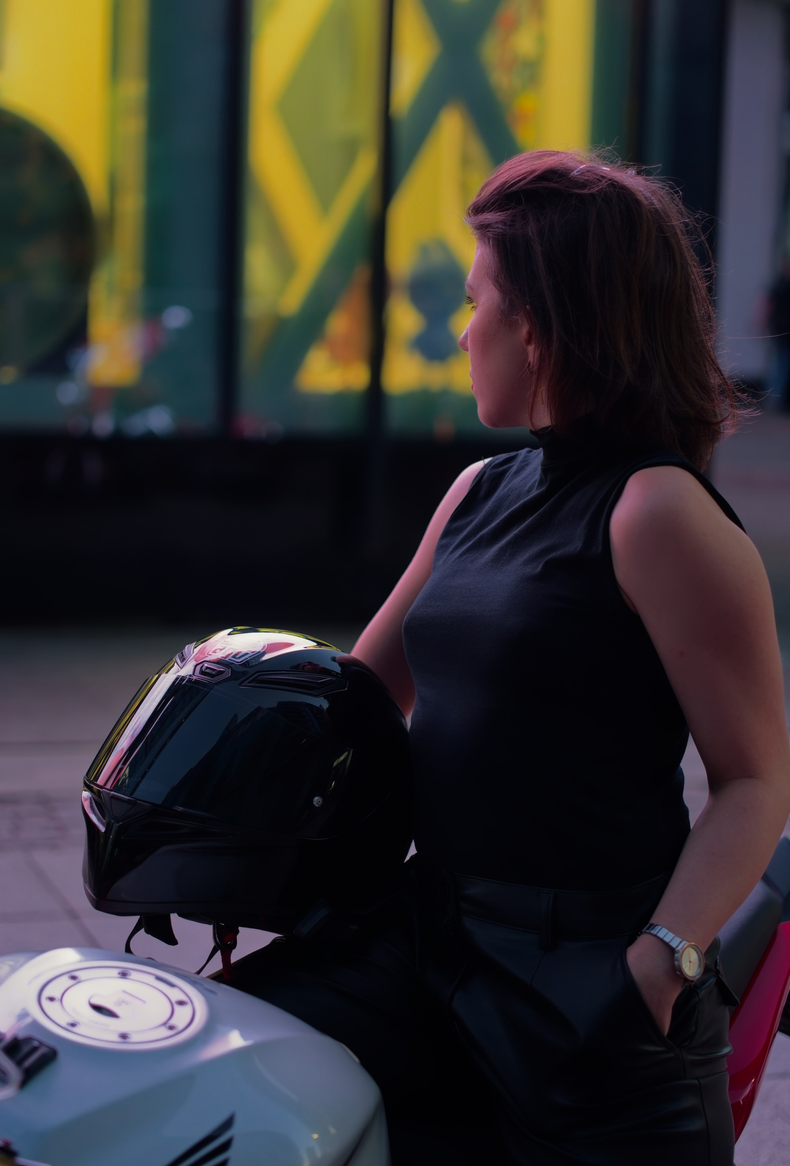 Анастасия. Мотоцикл. Фотограф Денис Шемет