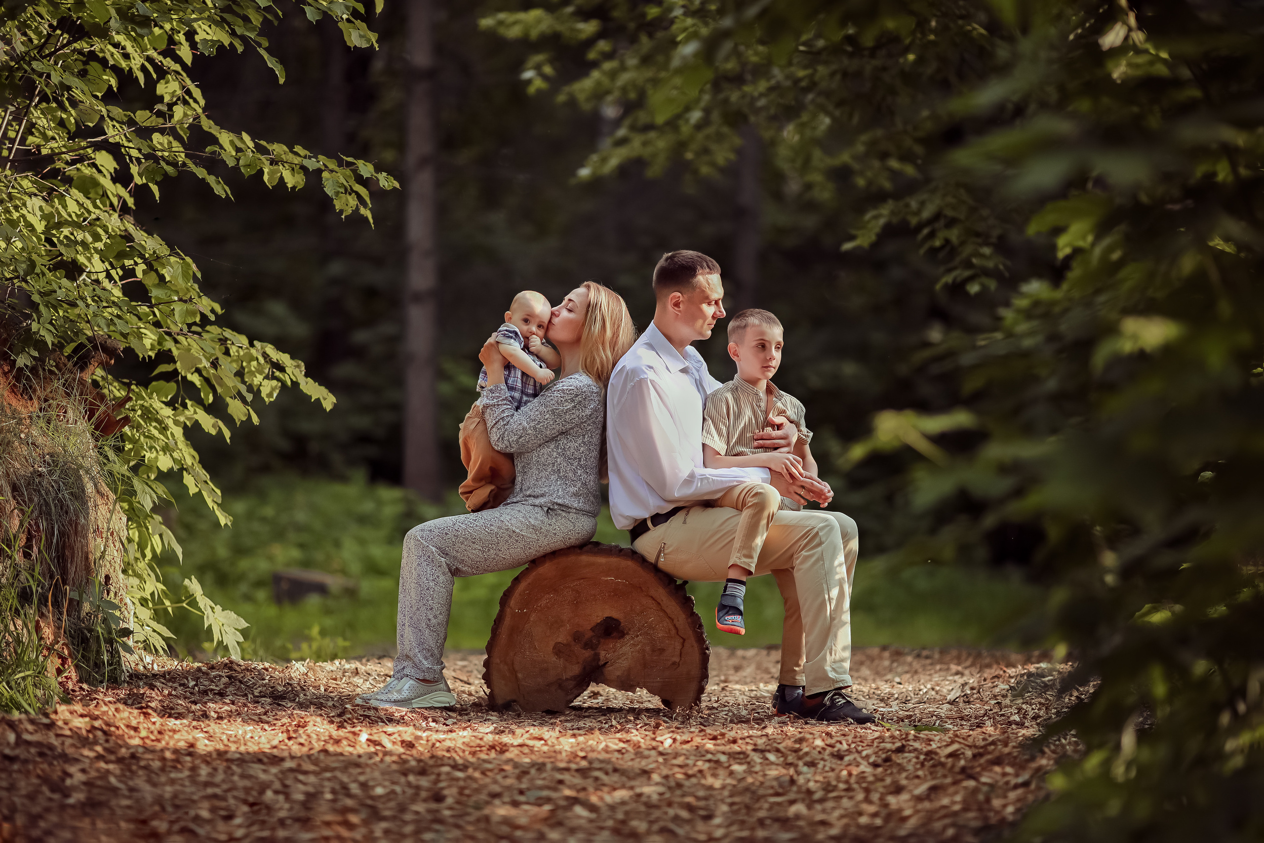 Николай, Надежда, Георгий и Лева. Семейный и детский фотограф в Москве Дорогова Екатерина