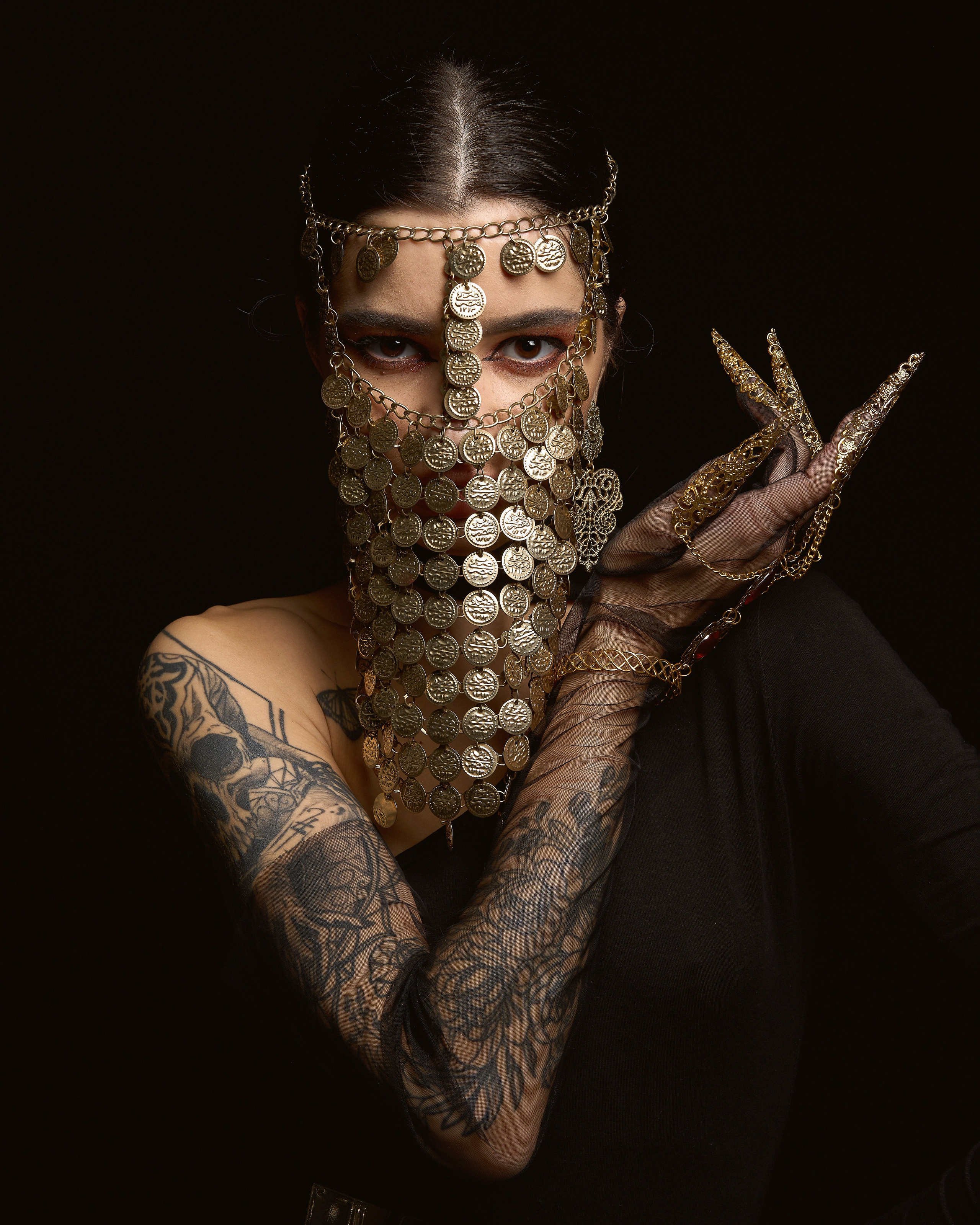 Съёмка на черном фоне