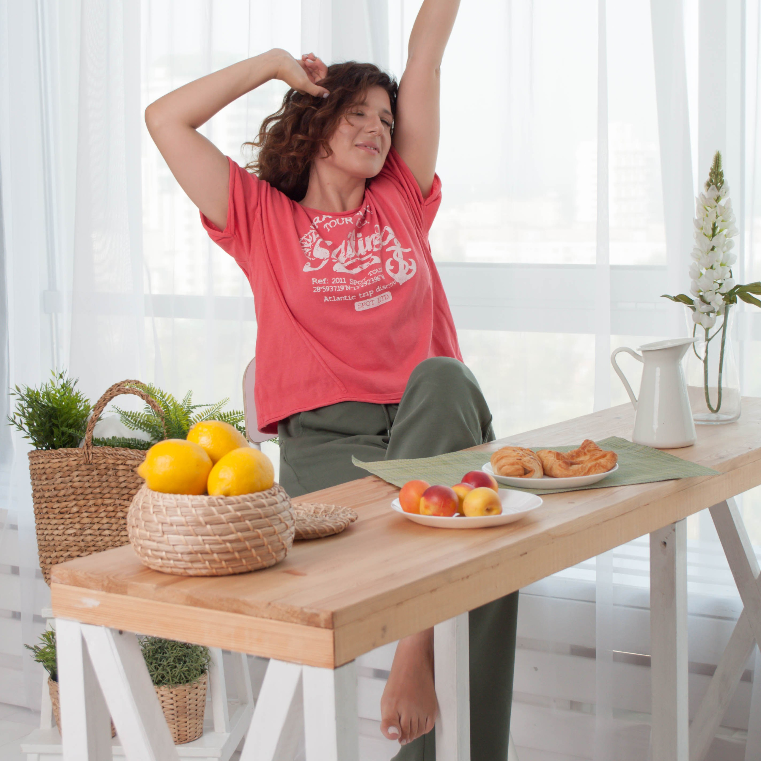 Контент фотосессия для фитнес диетолога в студии в Самаре