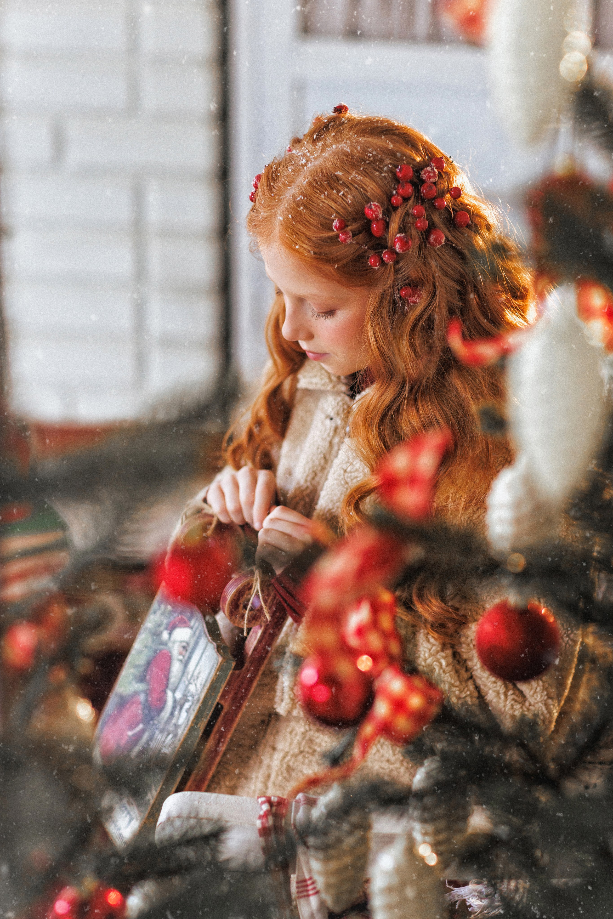 Новогодняя фотосессия с Рыжим пони, город Краснодар. Семейный и детский фотограф в Краснодаре Анна Трашкова