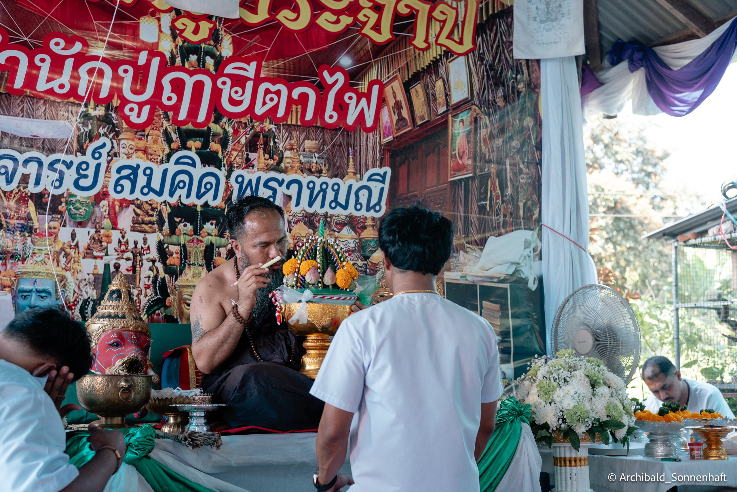Thai monk. Photographer in Guangzhou, China. Archibald Sonnenhaft