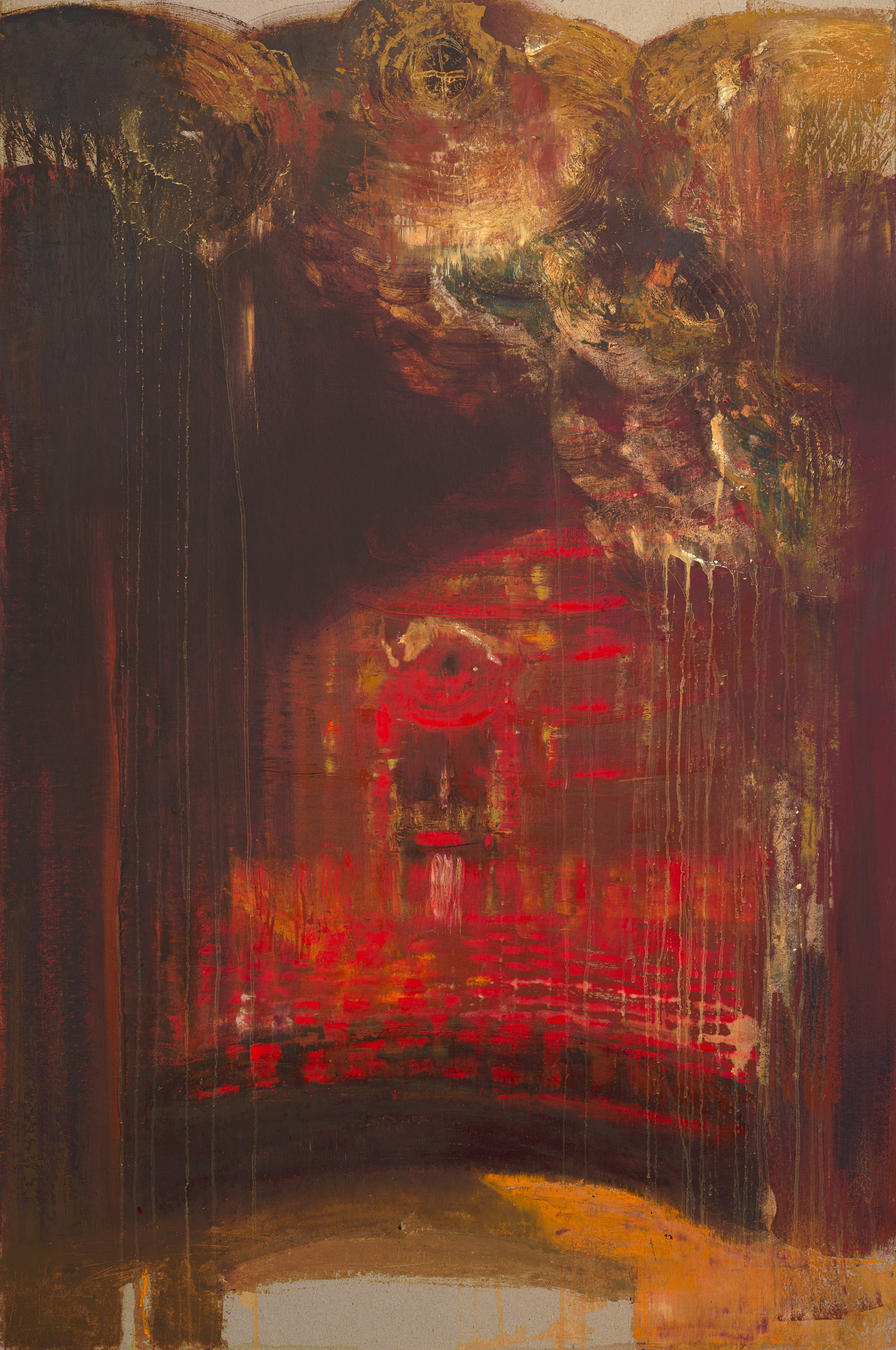 «Антракт-2» - художник Лариса Блохина (картон, смешанная техника, 119x79, 2024)