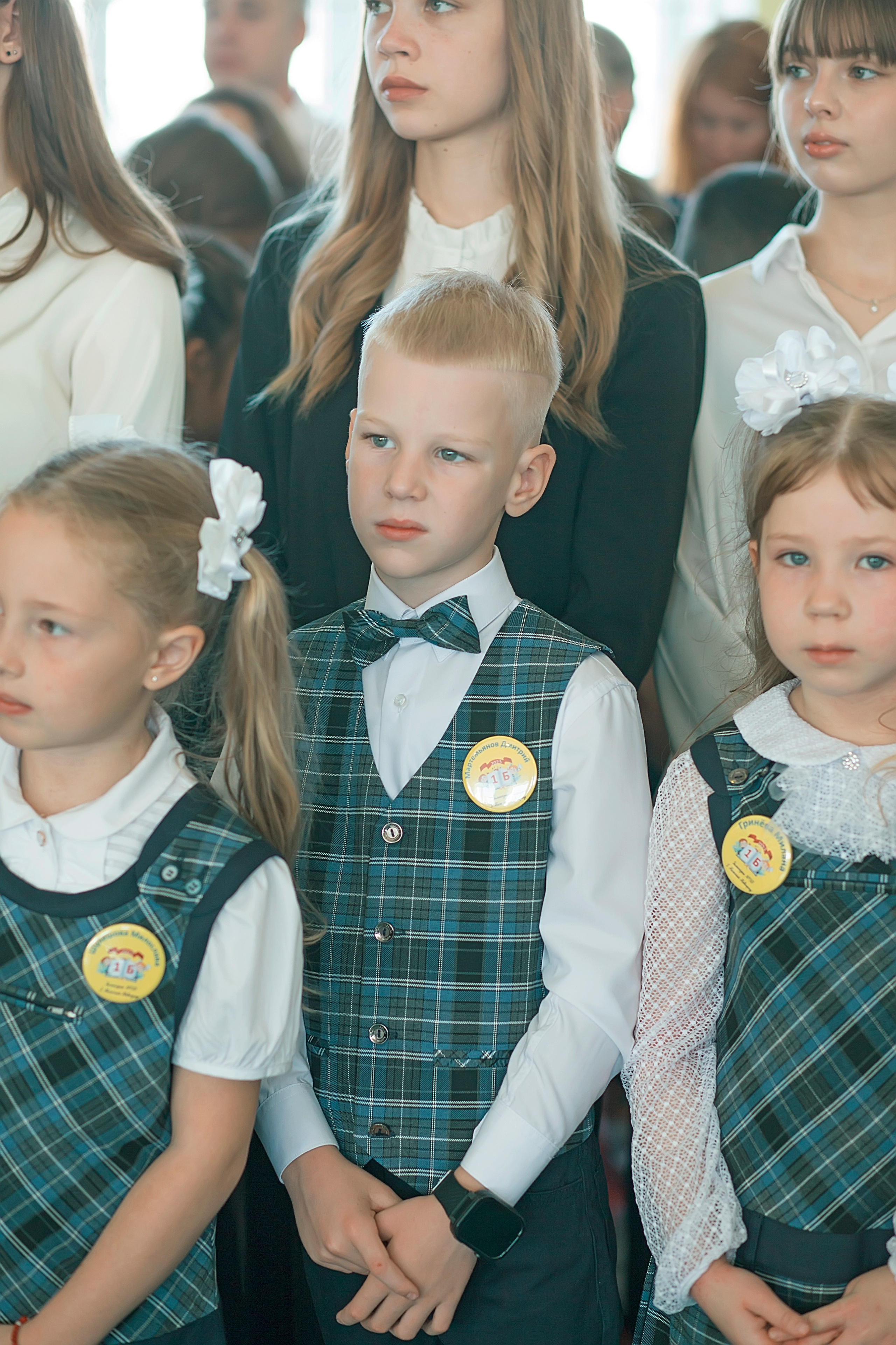 Первый класс линейка, в классе, портреты. Семейный и детский фотограф в Нижнем Новгороде