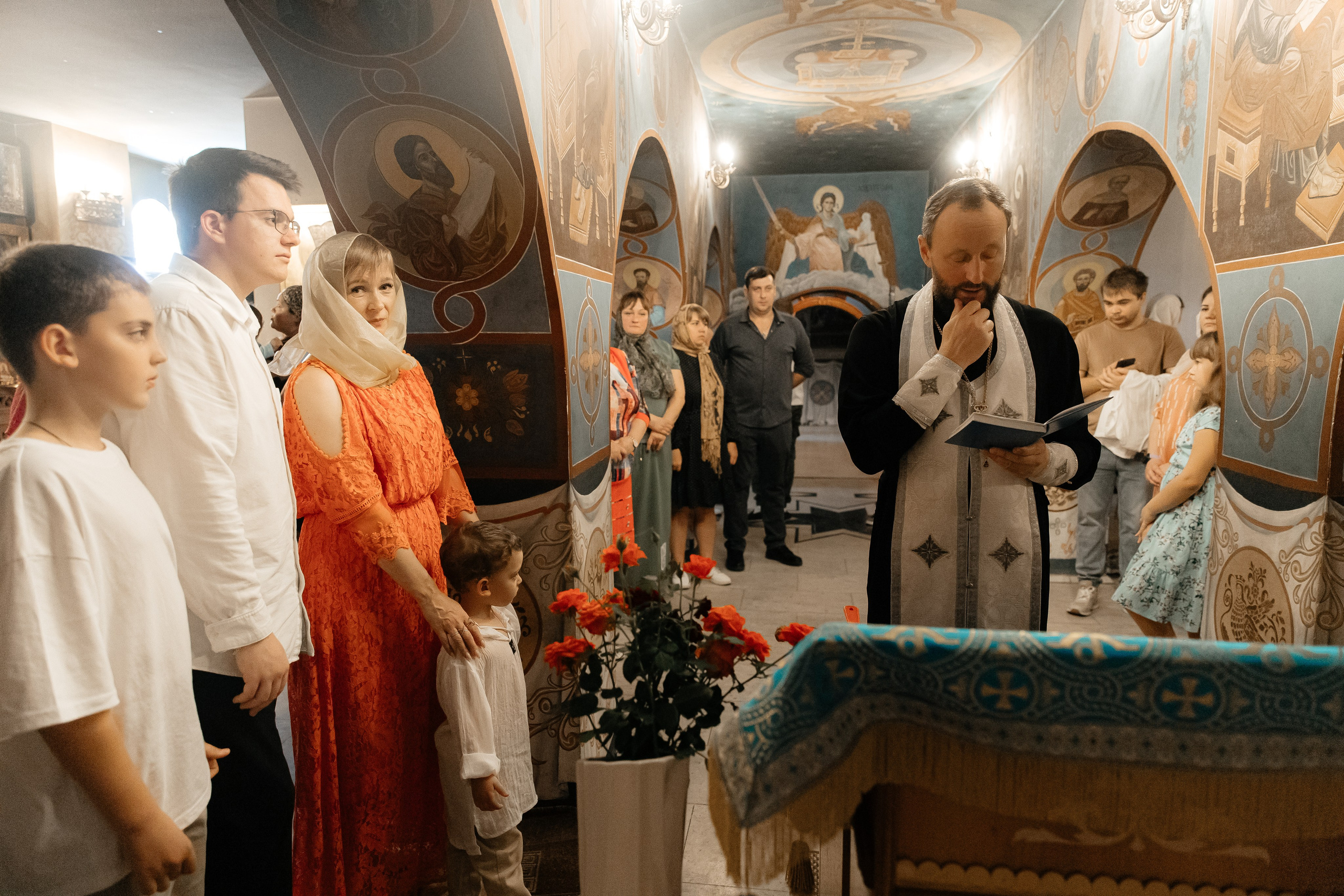 Крещение. Станица Кавказская. Свято-Никольский Храм. Свадебный фотограф Кропоткин Краснодар