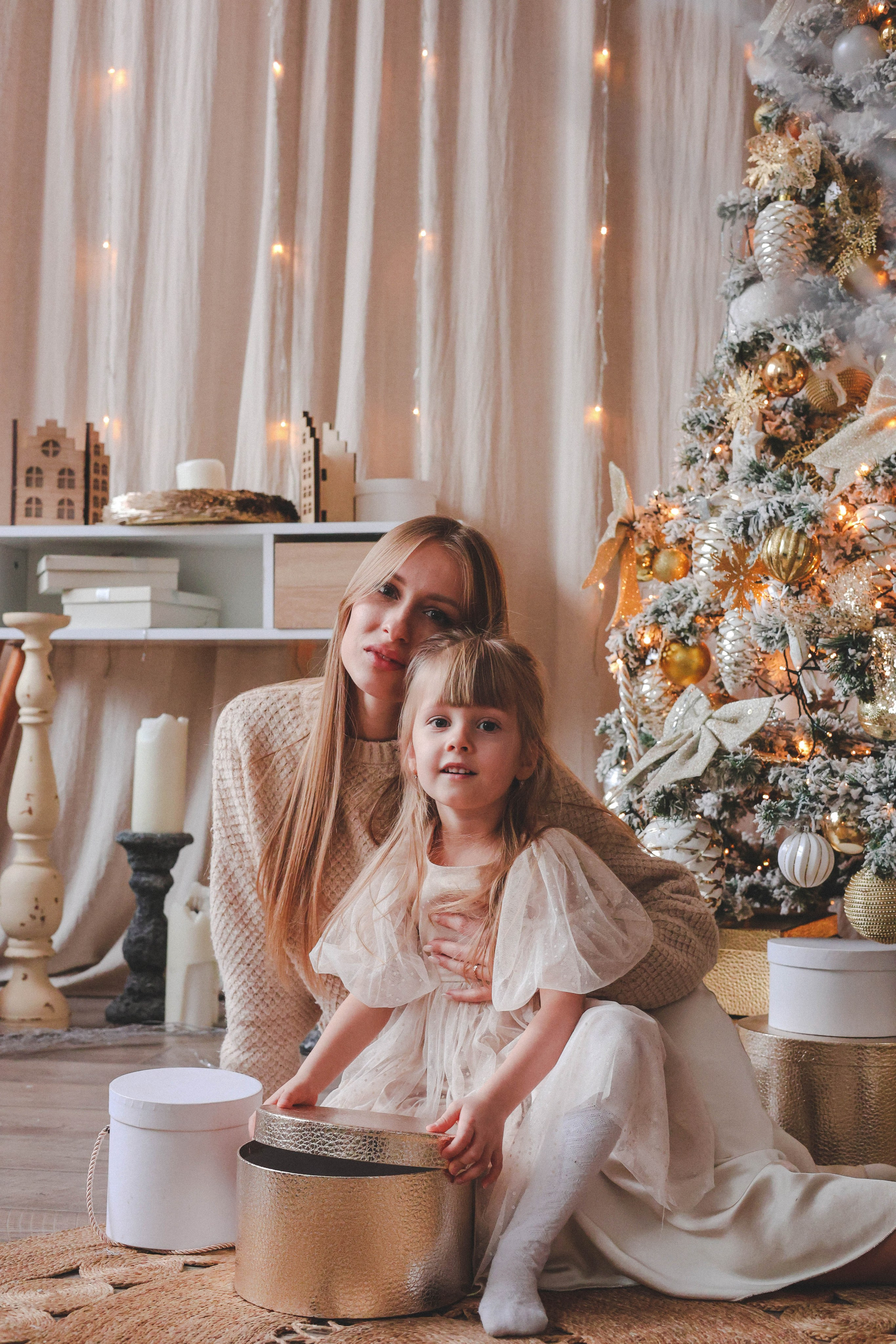 Новогодняя история «Кира и ее семья». Фотограф в Москве Анастасия Калинина