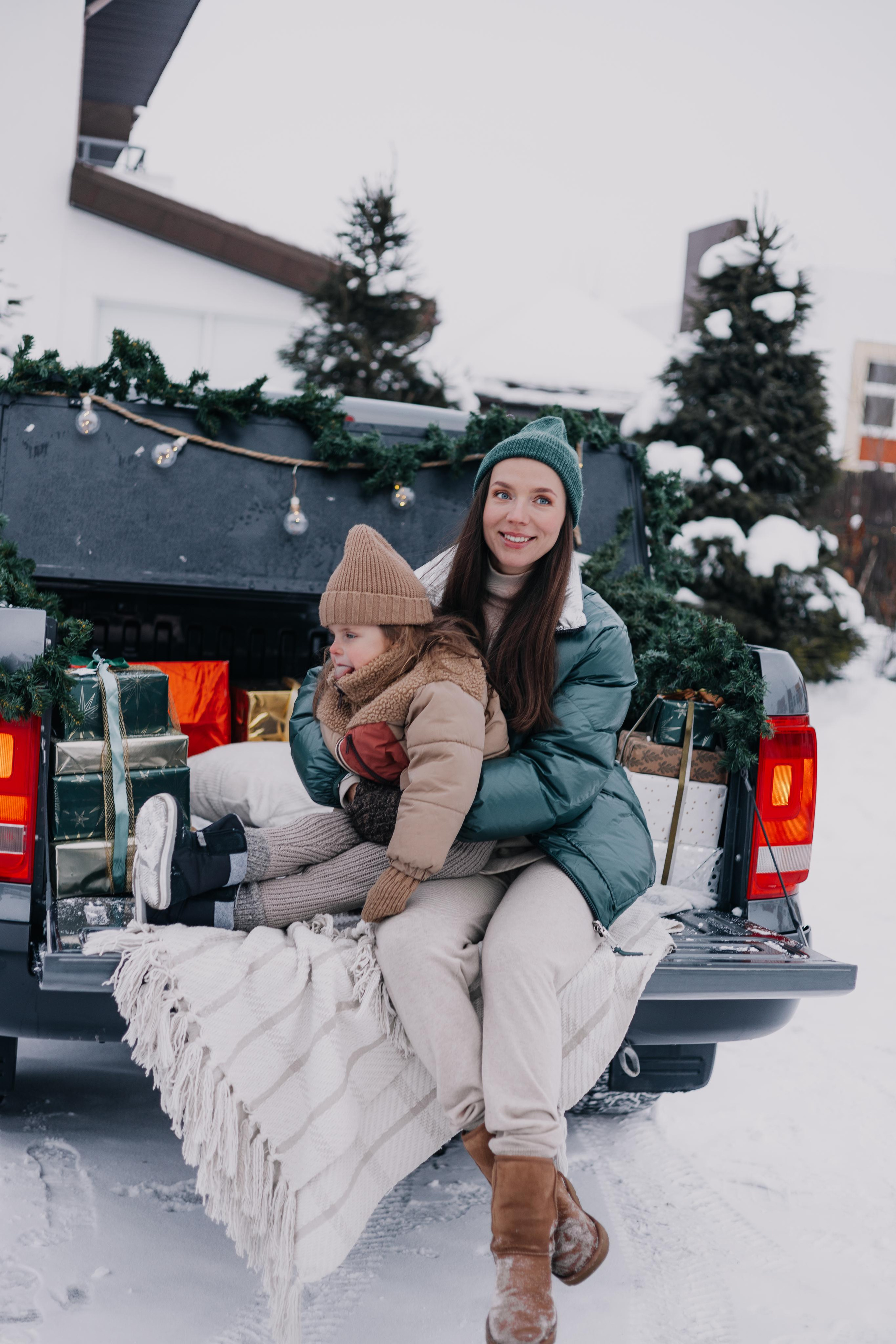Семья, зима, пикап. Marina Shakirova Photography