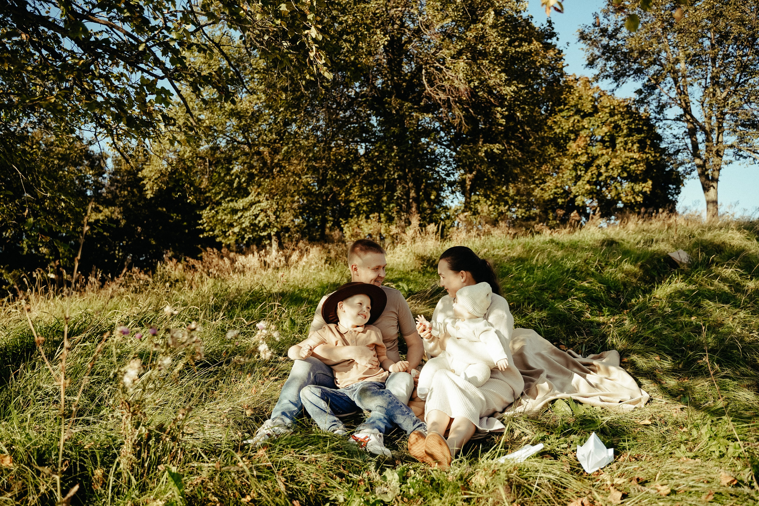 Семейная съемка осенью