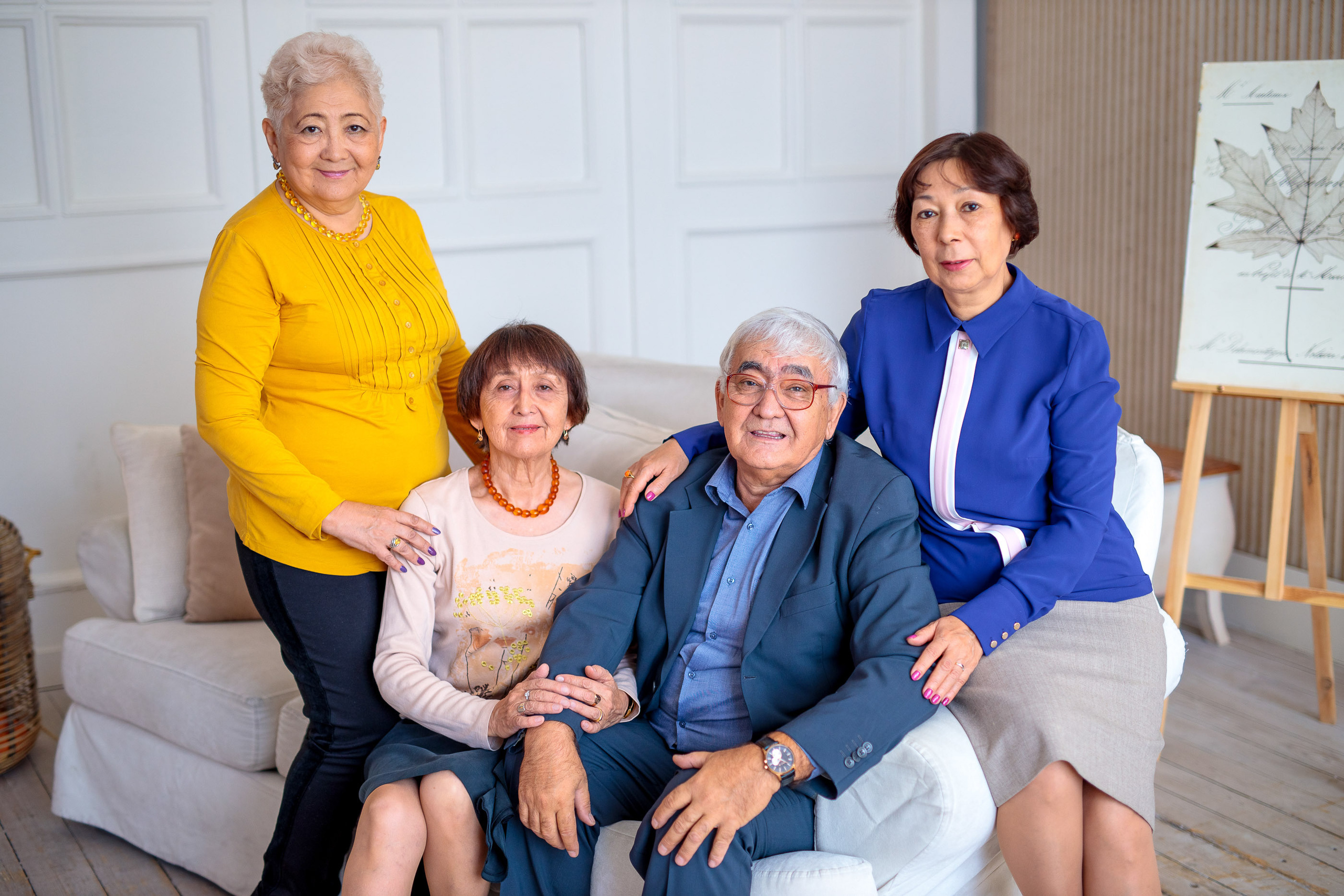 Фотосессия в студии большой семьи. Свадебный и семейный фотограф в Алматы Алексей Балышев