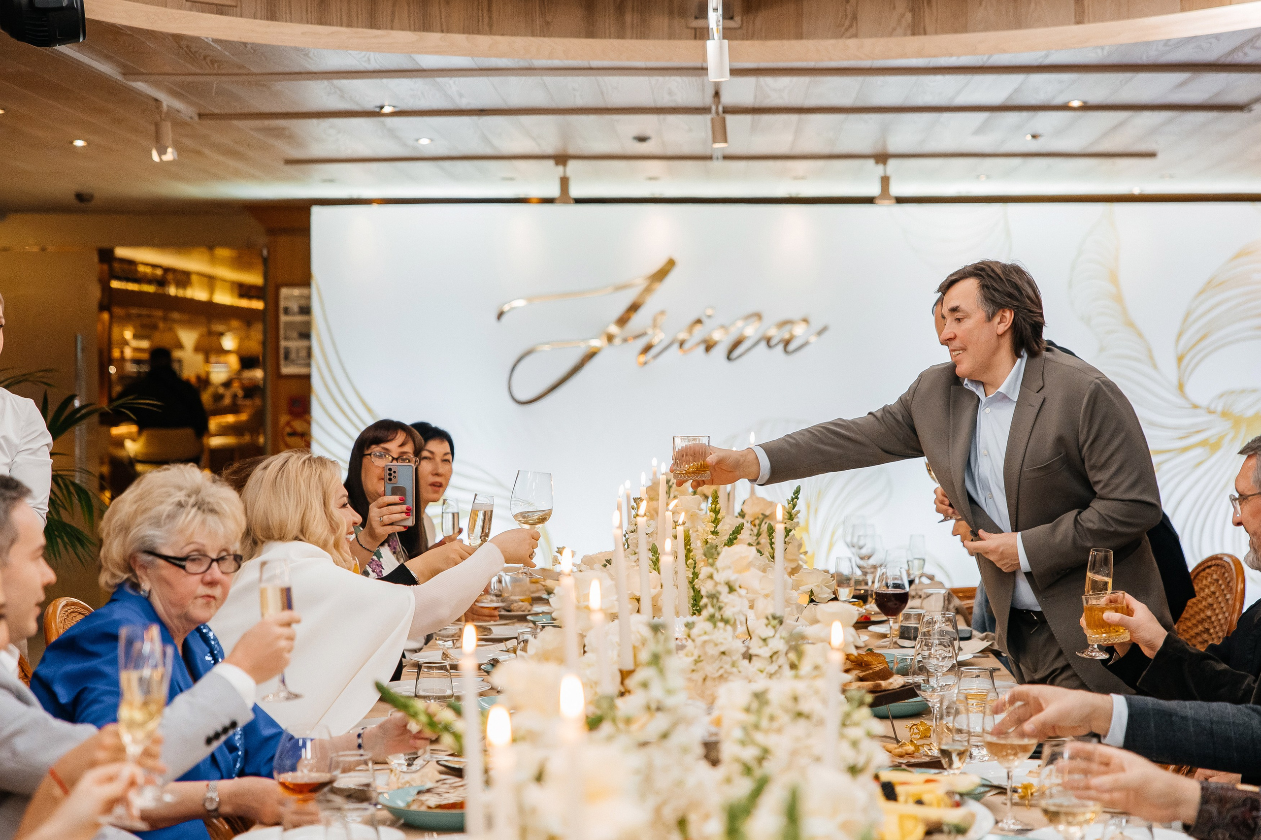 День рождения в ресторане Чайка. Фотограф в Москве Дмитрий Жарков