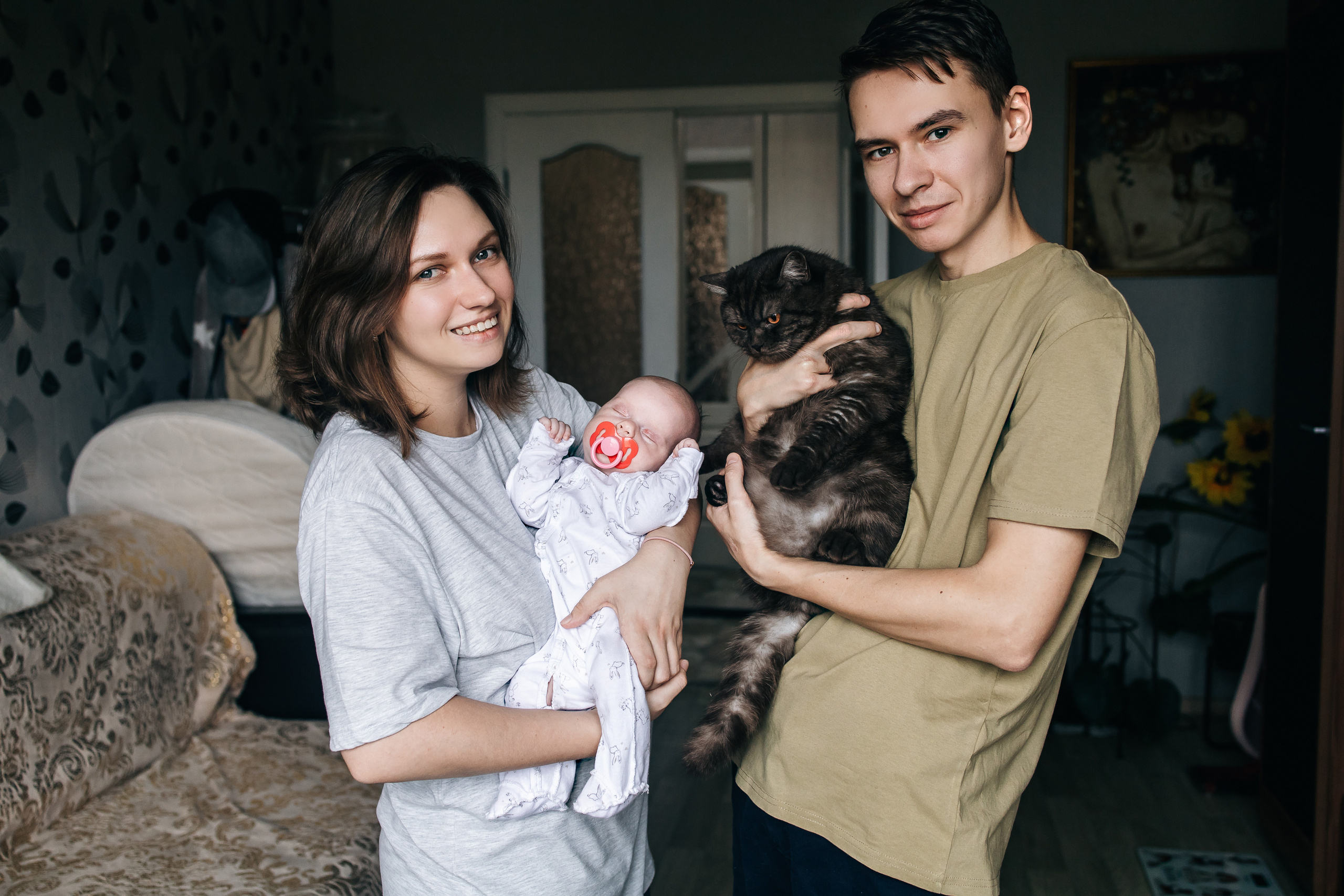 Зоечке 1 месяц. Семейный, свадебный и портретный фотограф в Саратове Мария Засыпкина