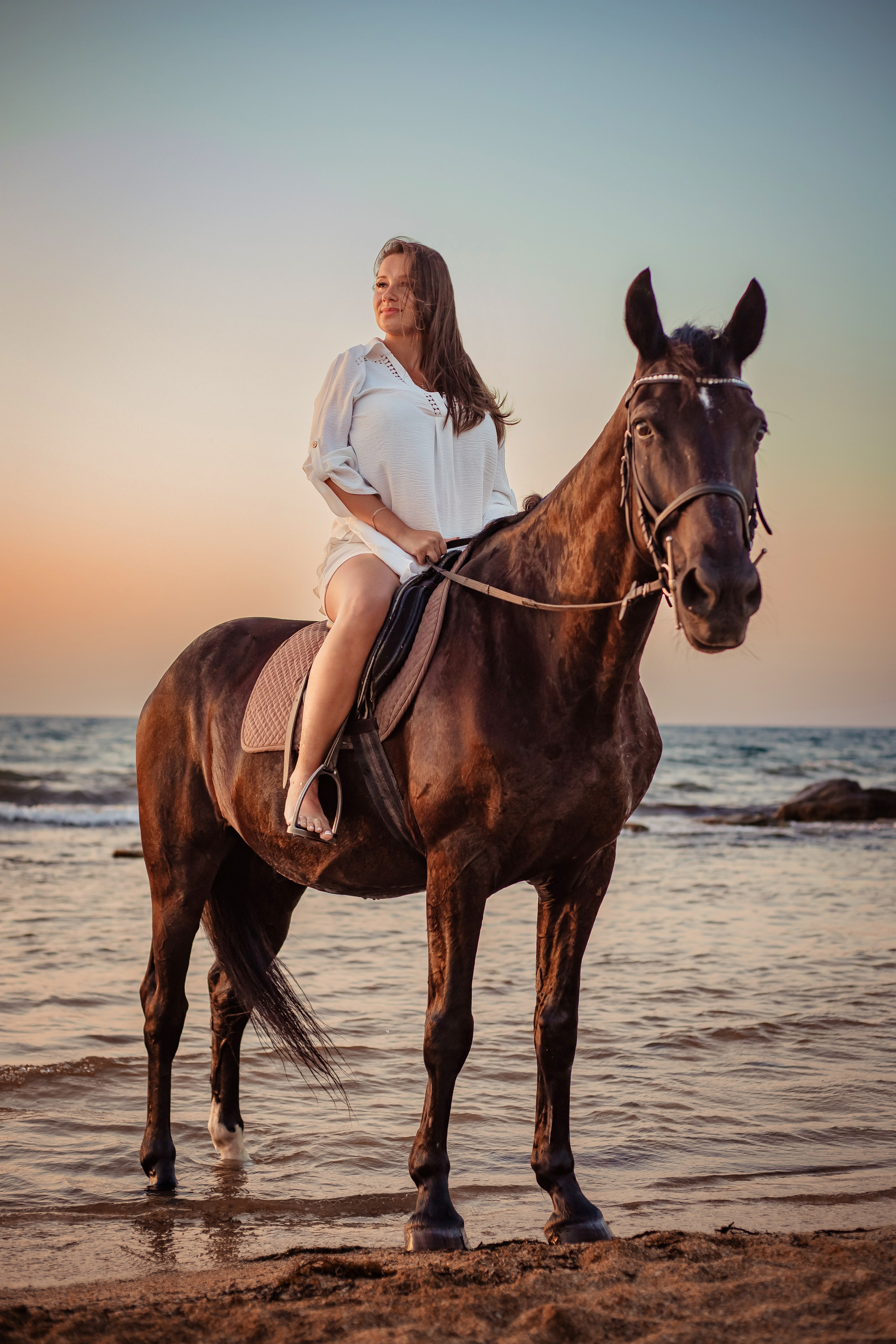 Фотосессия на море с лошадью. Фотограф в Феодосии Наталья Булгакова