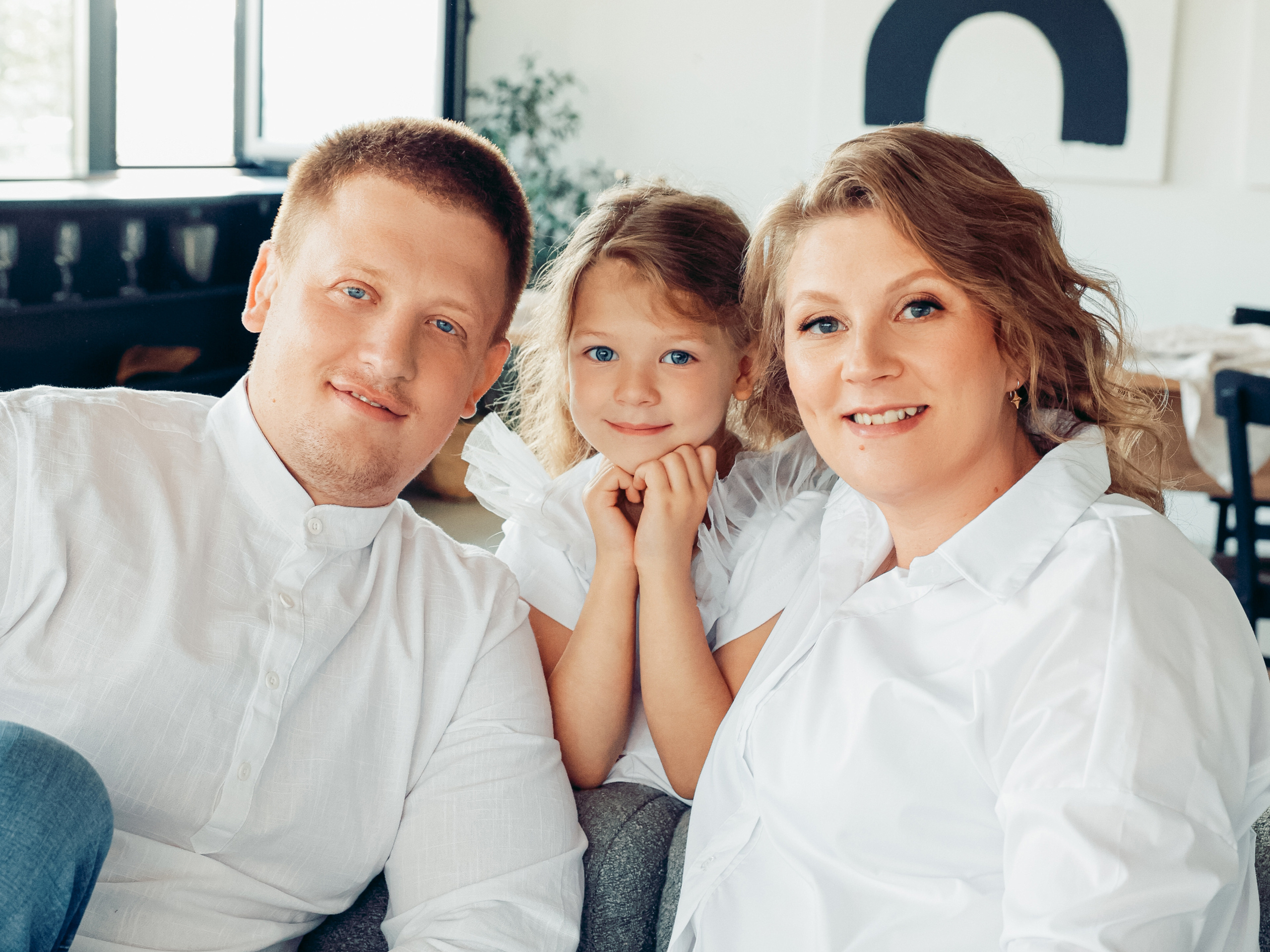 Ксения, Сергей и Арина. Фотограф Анастасия Косюра