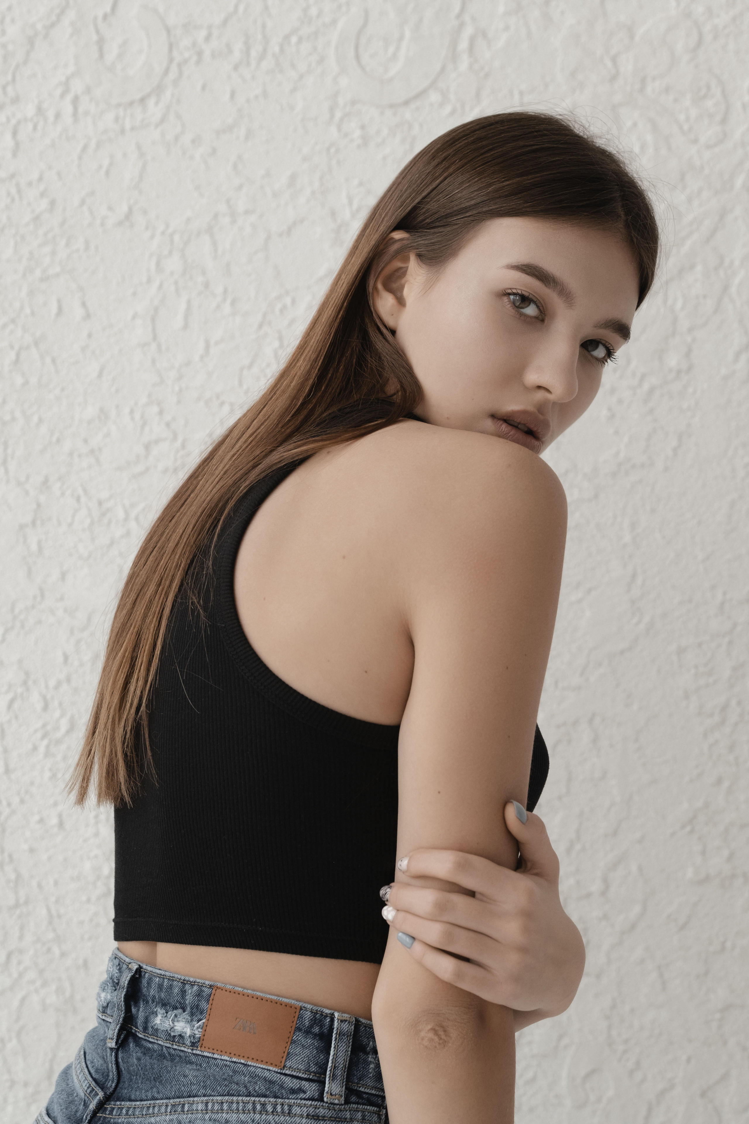 Женские студийные портреты для серт. Фотограф Анастасия Косюра