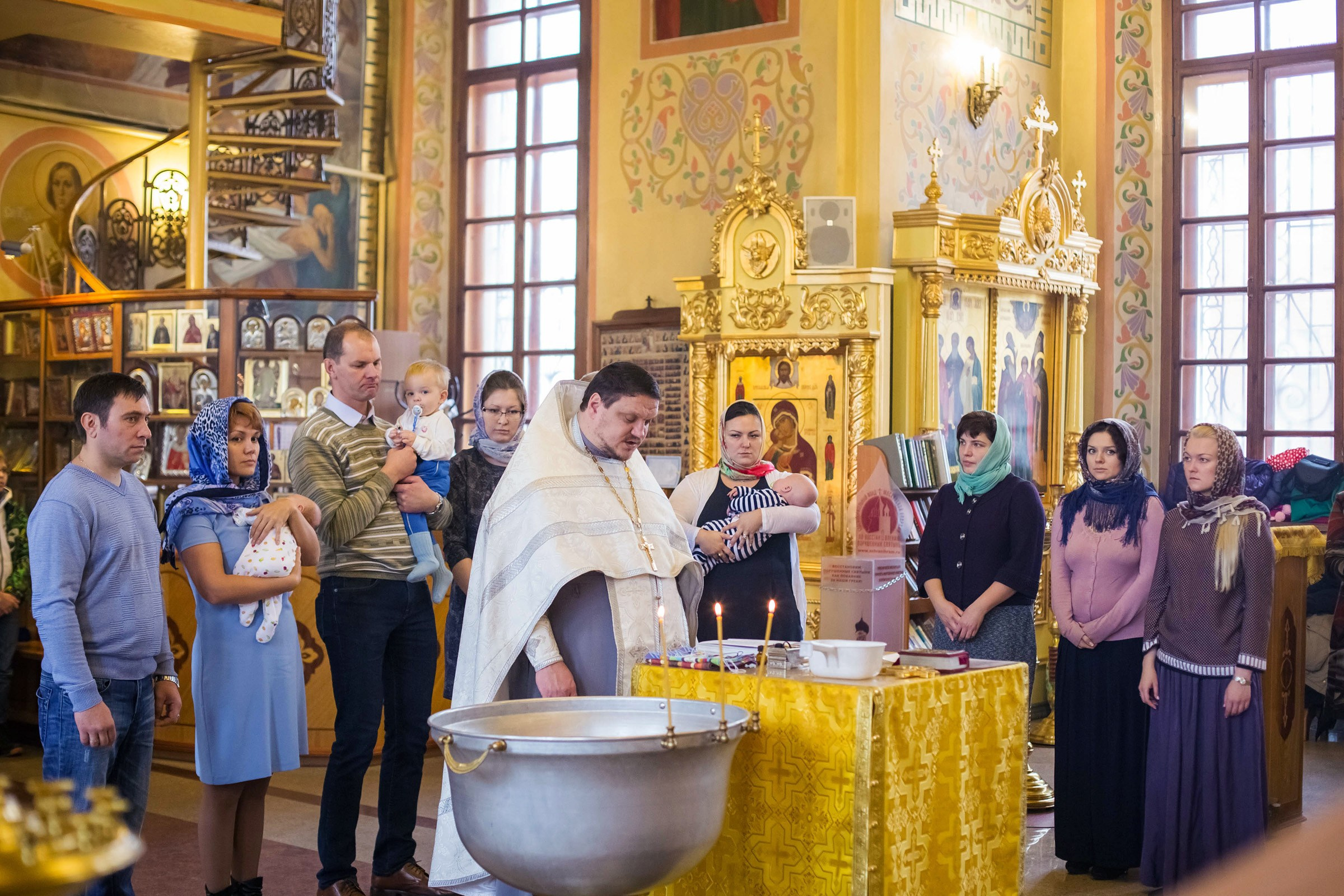 Крещение Антоши. Семьи, портреты, школьные съемки. Фотограф Лагутина Елена. Москва