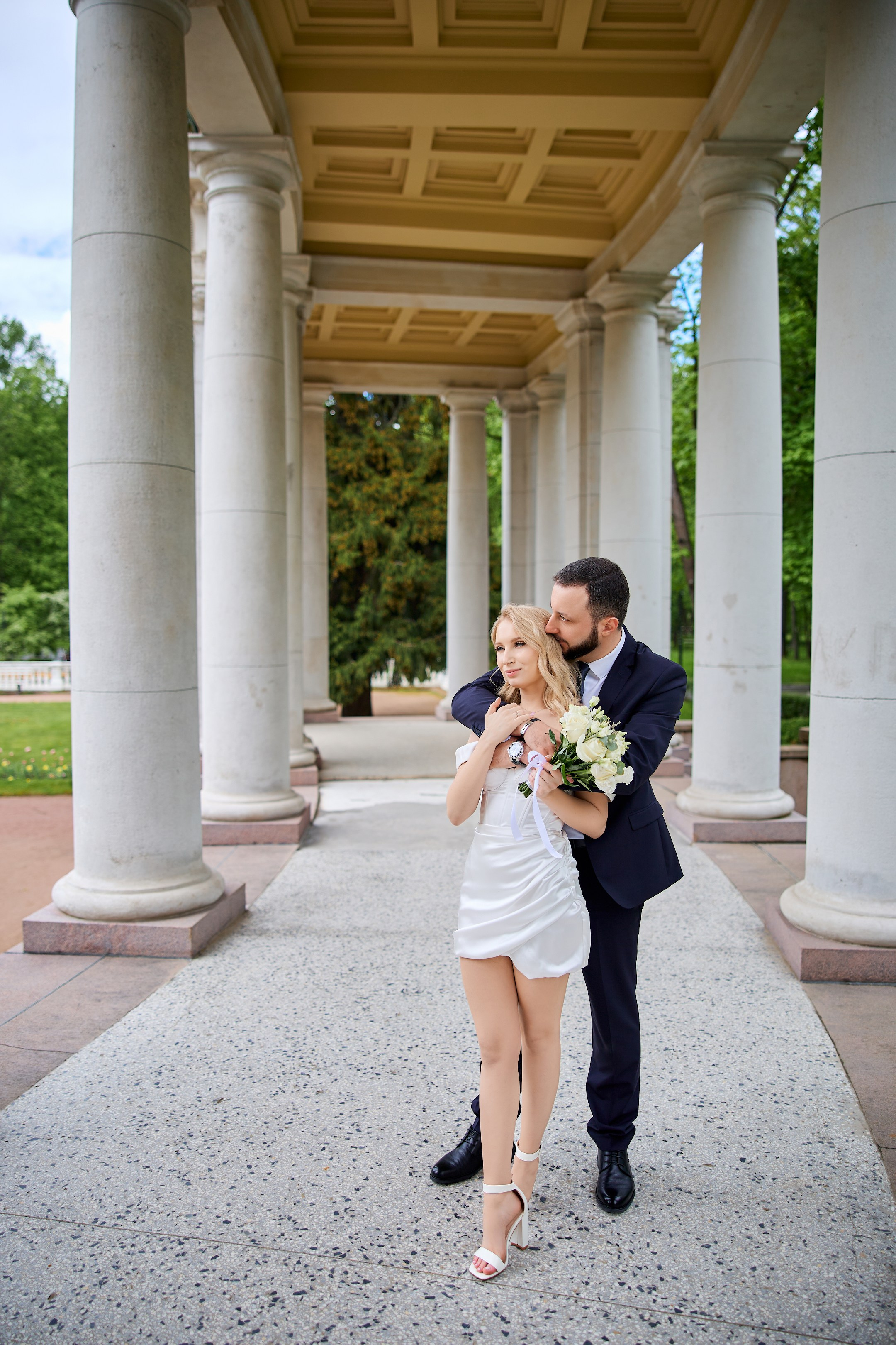 Свадебная фотосессия в Архангельском. Свадебный фотограф Сергей Колбинский