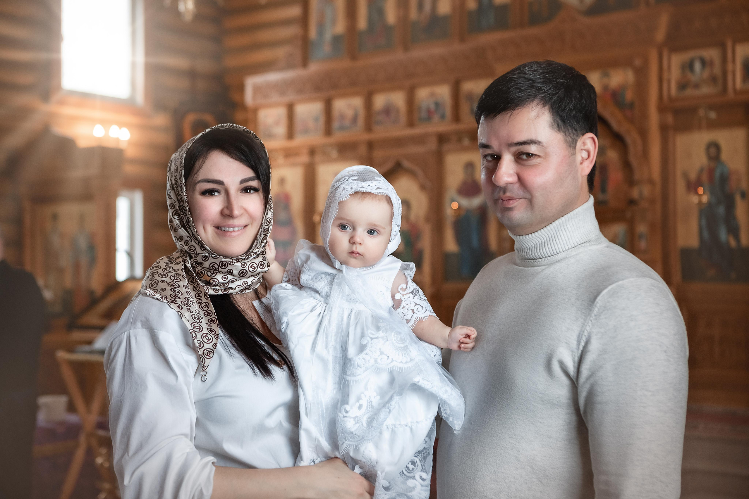 Таинство крещения Настеньки. Детский, семейный фотограф в Южно-Сахалинске, Невельске и Холмске