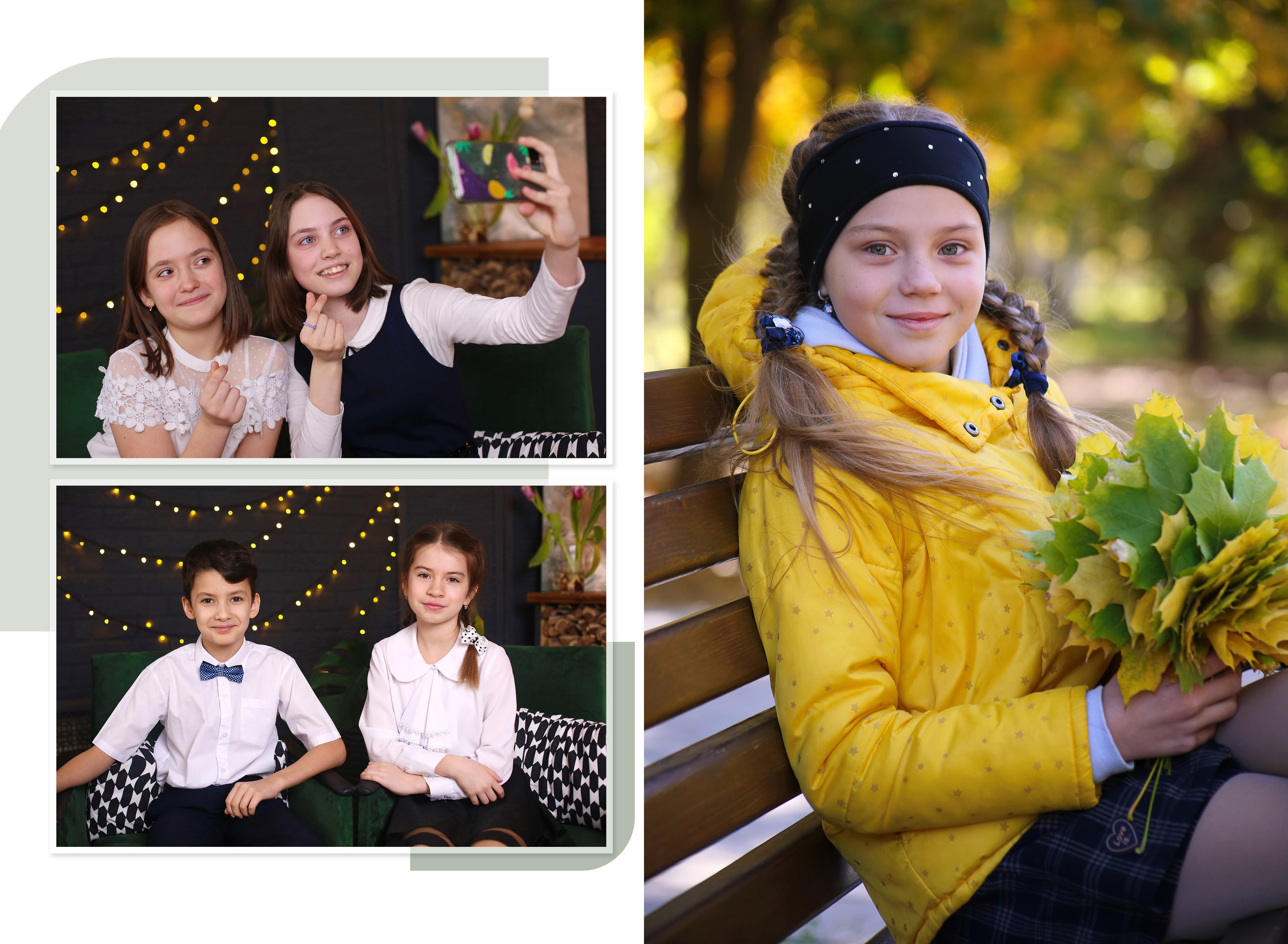 Фотокнига 21×30, 12 разворотов (24 страницы). Студия Силуэт