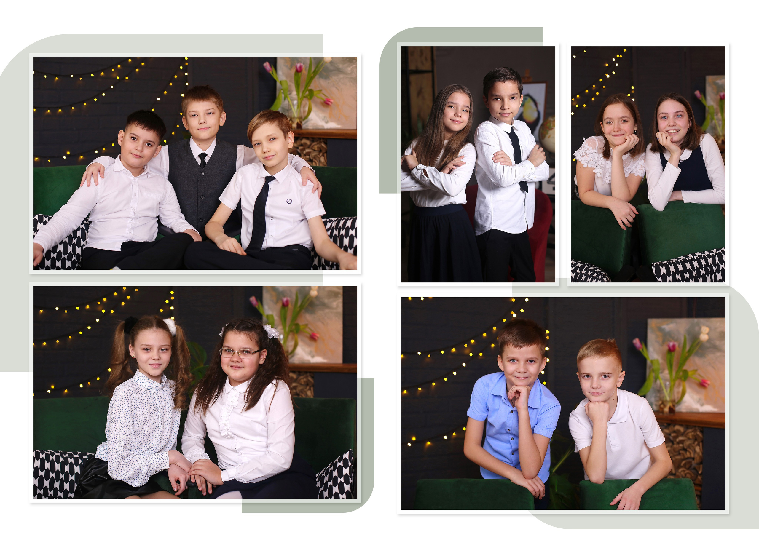 Фотокнига 21×30, 12 разворотов (24 страницы). Студия Силуэт