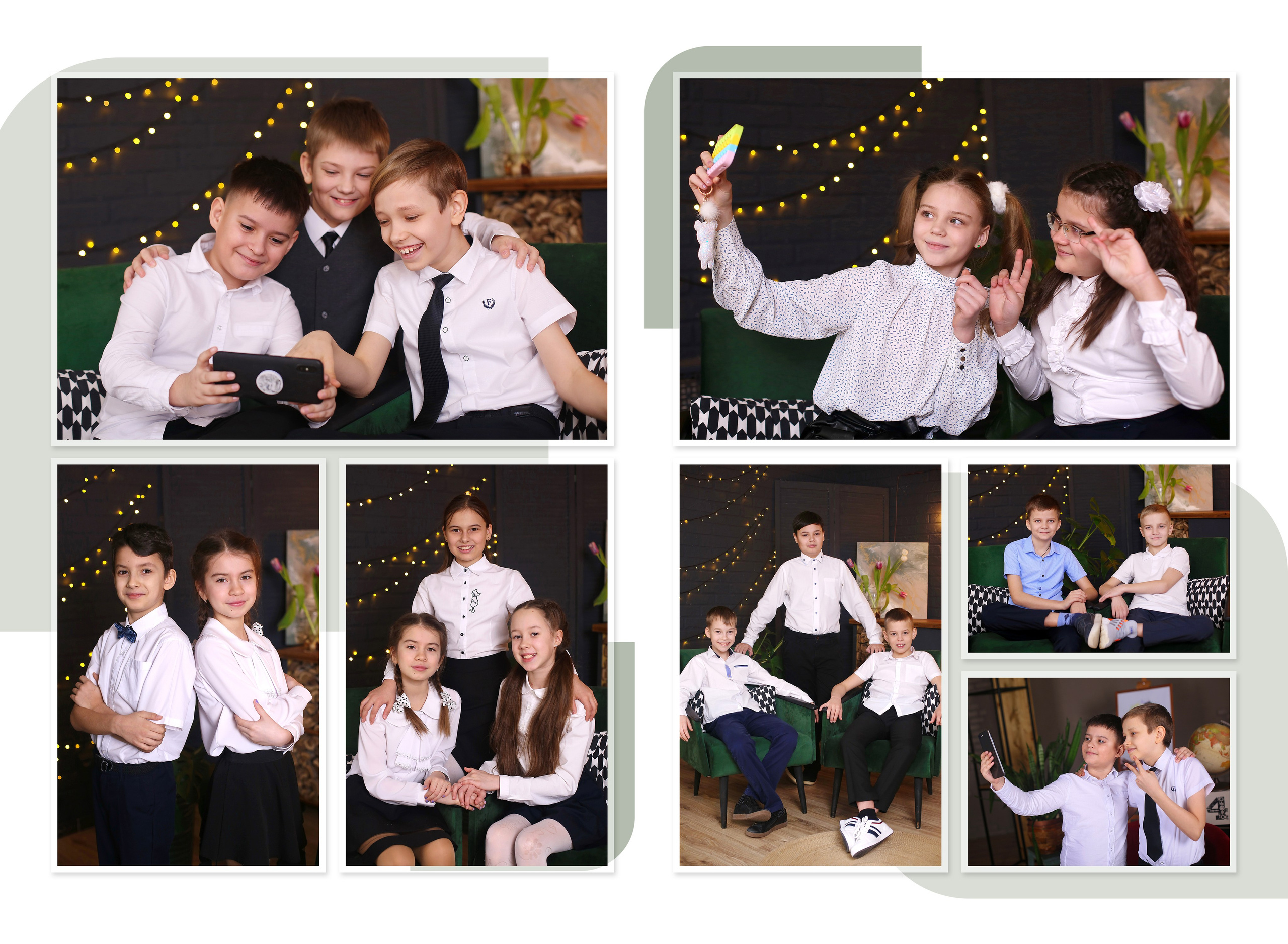 Фотокнига 21×30, 12 разворотов (24 страницы). Студия Силуэт