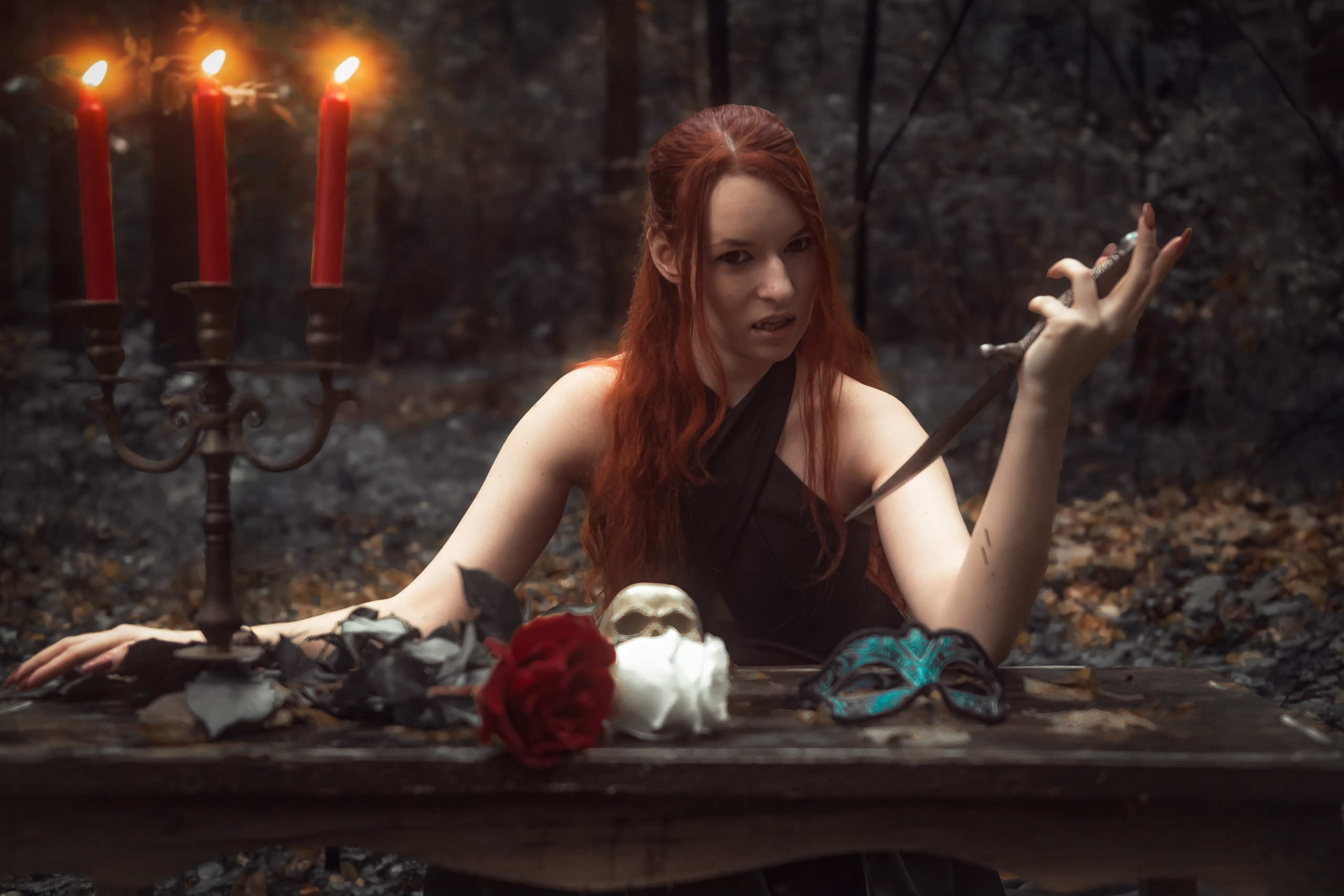 Фотосессия Вампиры в лесу