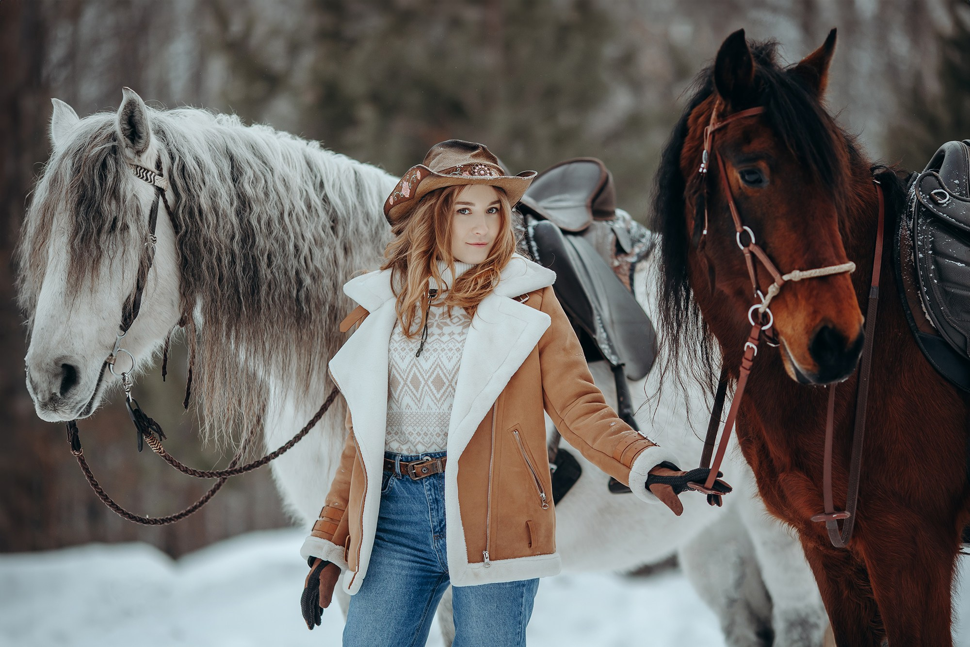 Снежная история. Анна Молчанова конный фотограф в Тюмени | фотосессии с лошадьми Тюмень