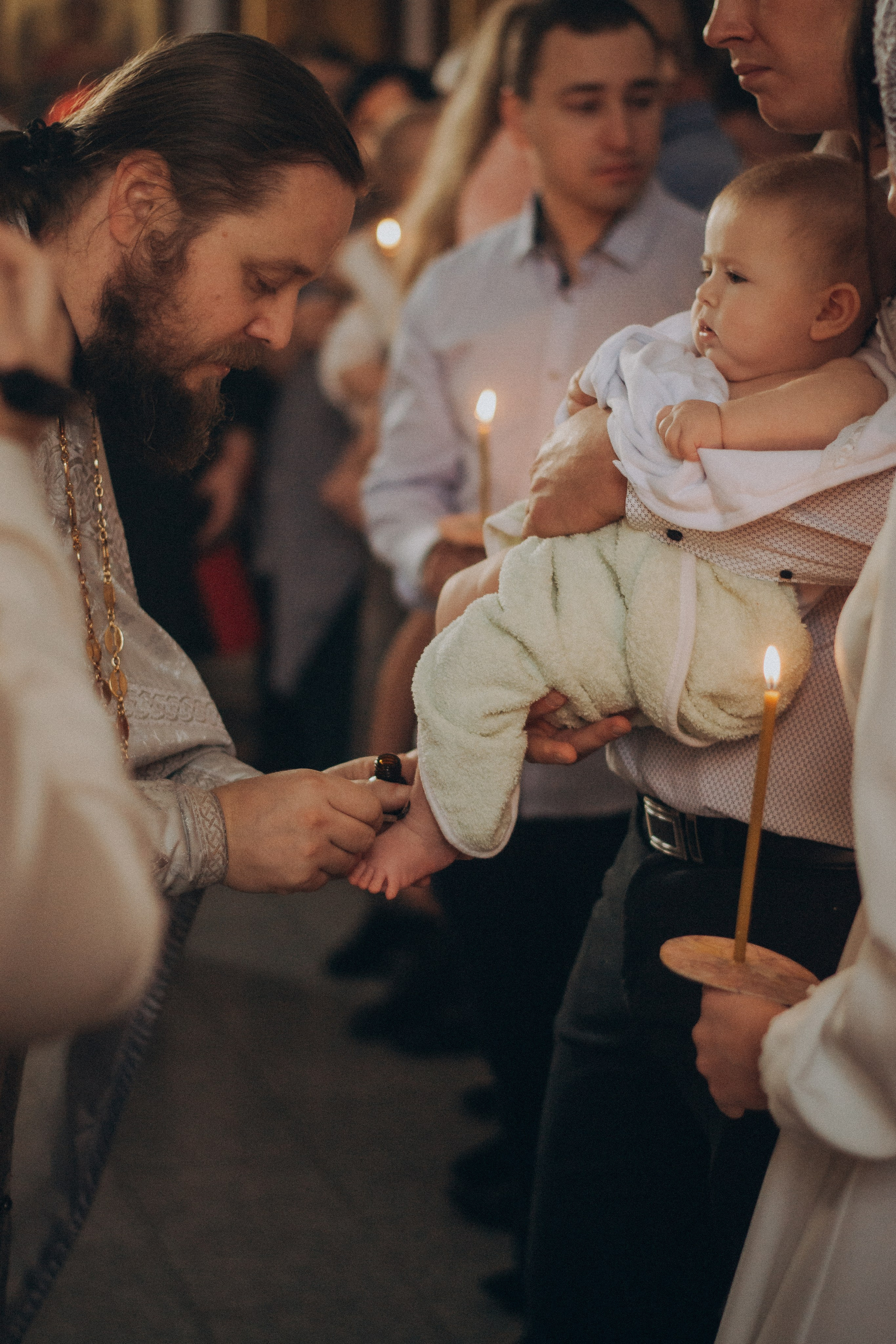Таинство крещения. Фотограф Харп Лабытнанги