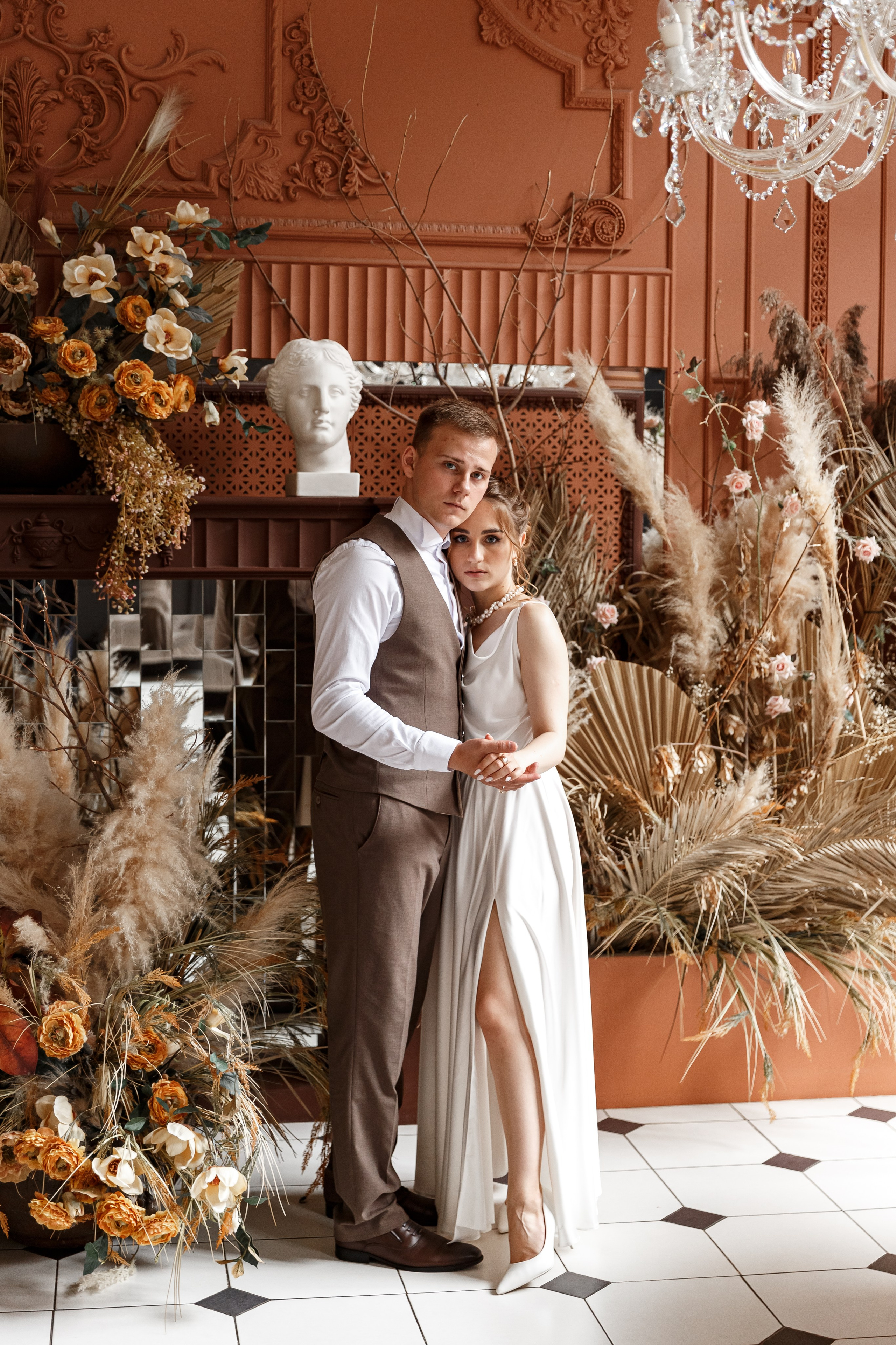 Свадебная фотосессия в городе и в фотостудии. Свадебный фотограф Москва и МО Сергей Киржаев