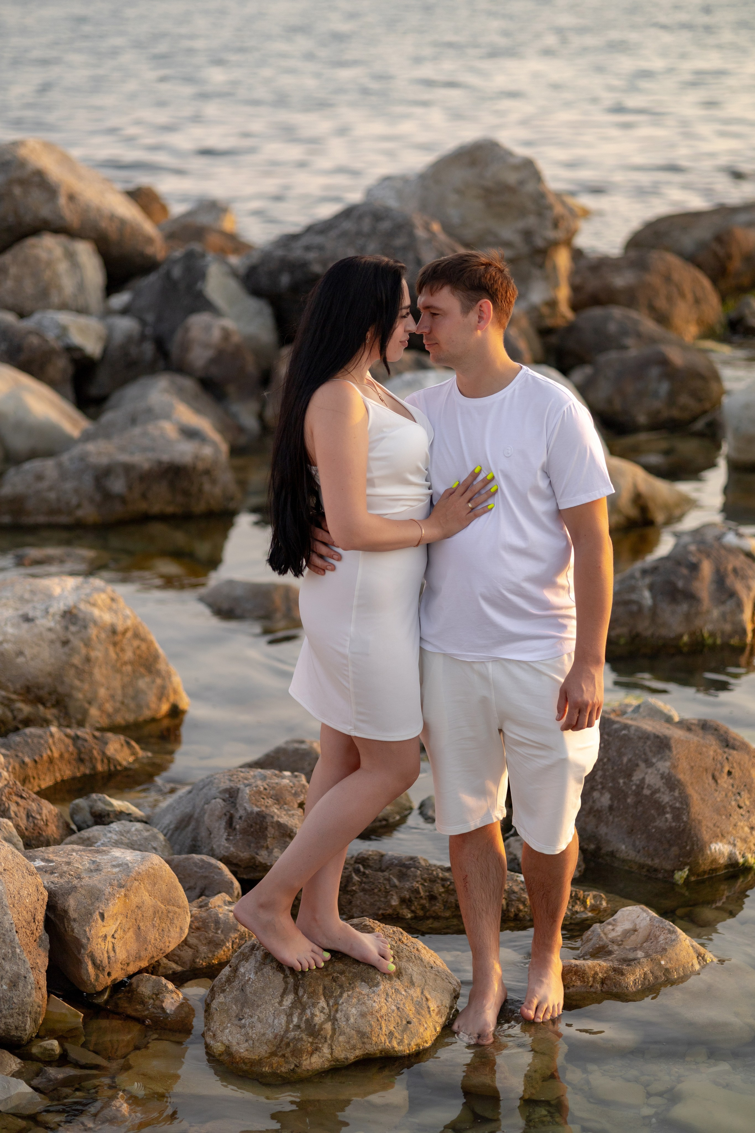 История любви на летнем закате. Семейный и портретный фотограф в Геленджике Любовь Бодрова