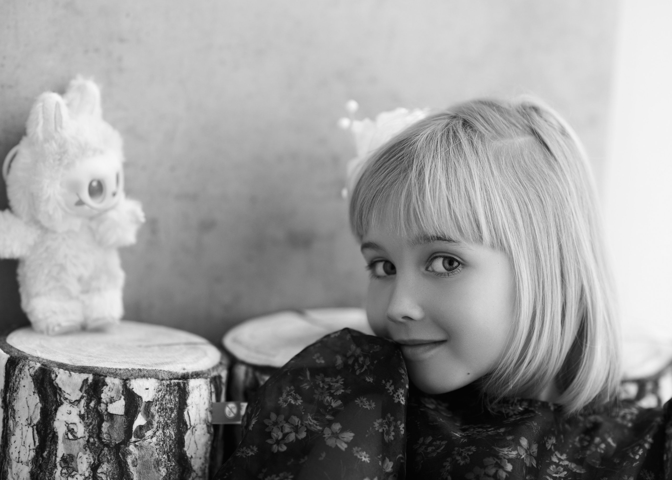 Детская черно-белая съемка