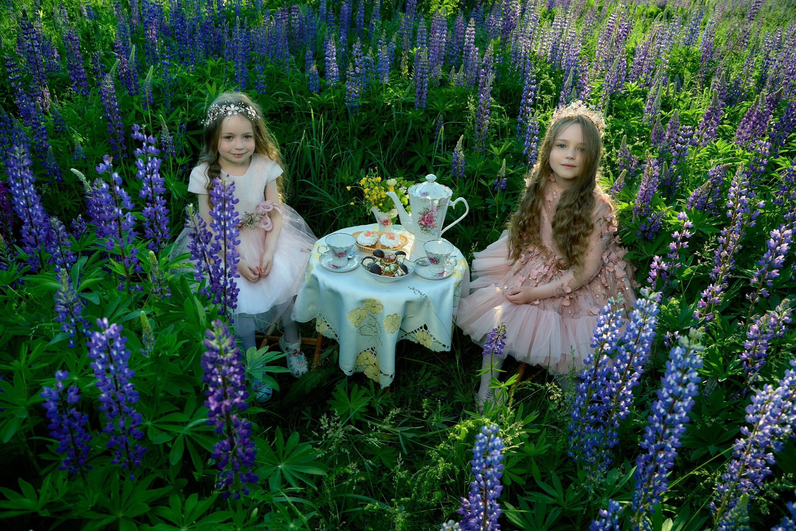 Семейная костюмированная фотосессия в люпинах. Владимир Суздалов (ProMaXe) — Портретный фотограф, тематические фотосессии в Чебоксарах