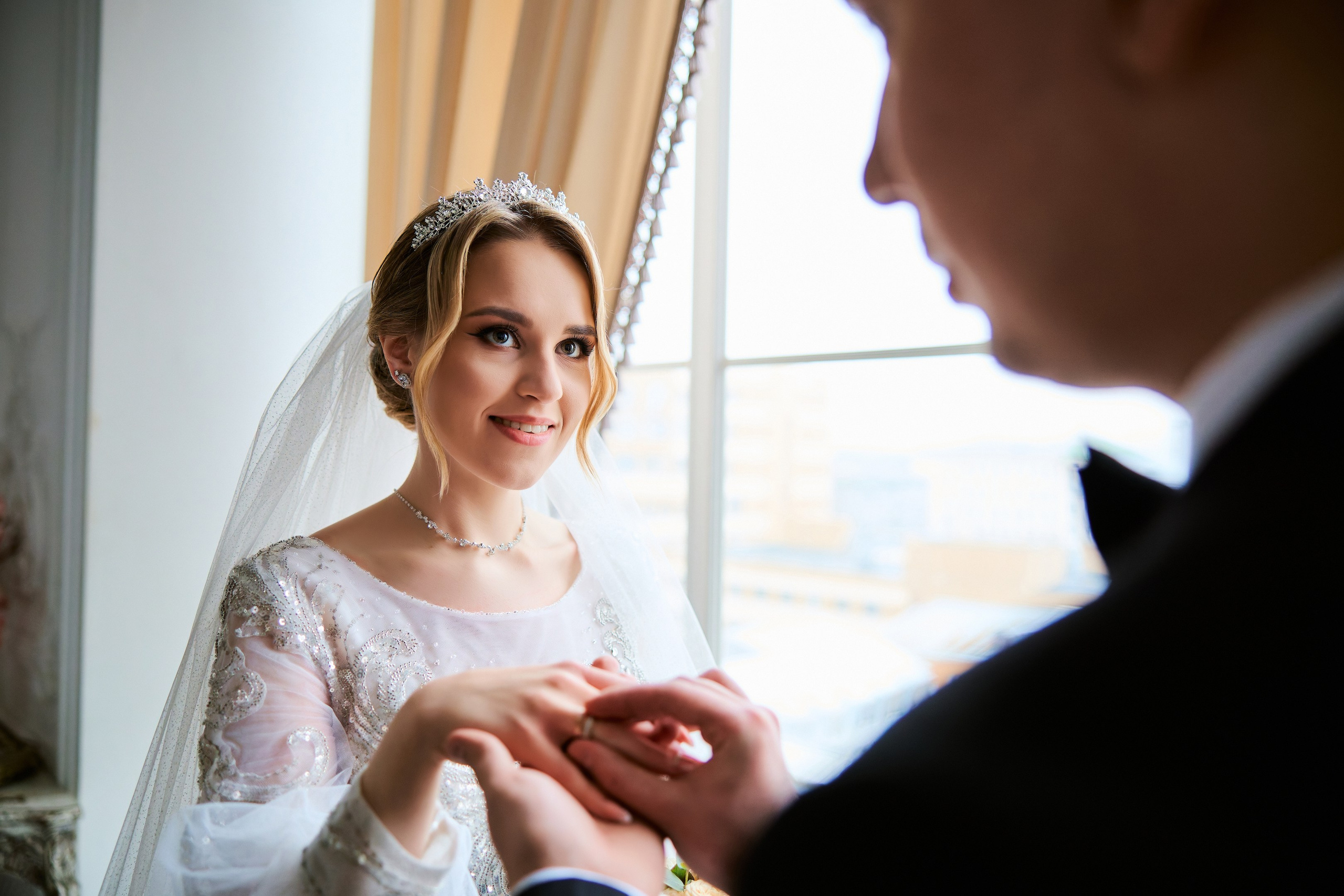 Свадебная фотосессия в студии. Свадебный фотограф Сергей Колбинский