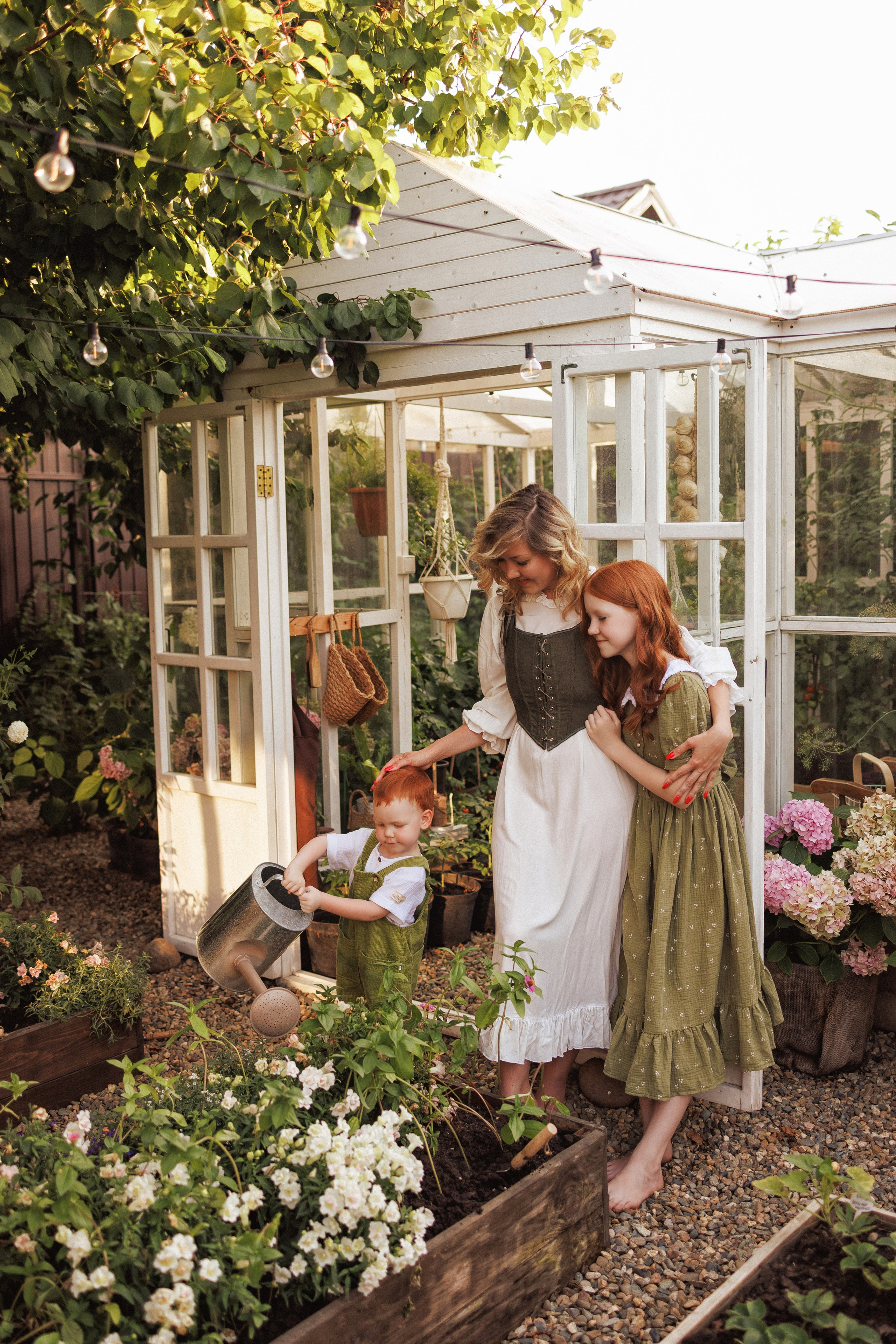 Семейная фотосессия в деревенском стиле, фотостудия «Теплица», город Краснодар. Семейный и детский фотограф в Краснодаре Анна Трашкова