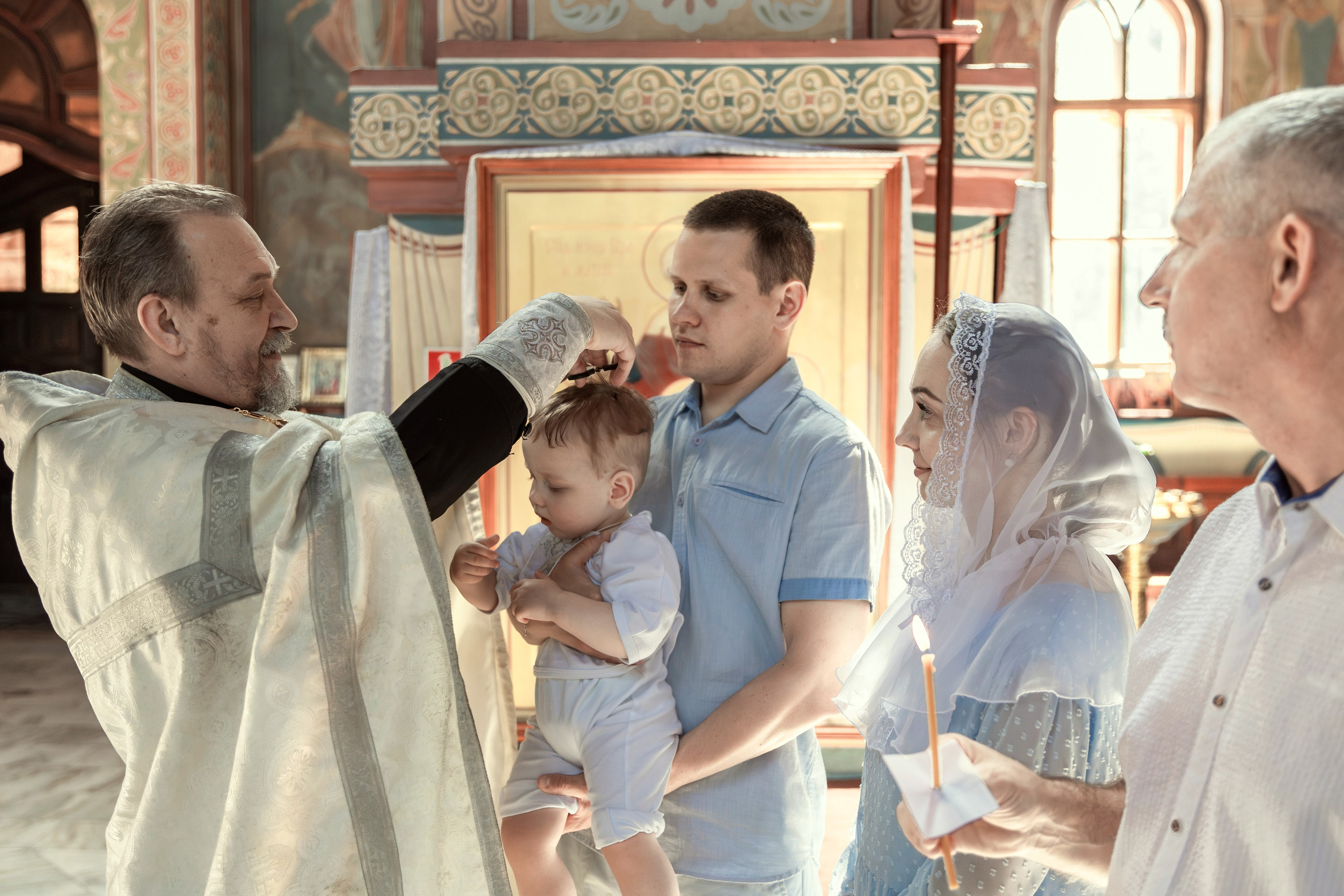 Крещение Максима. ТОП Фотограф на Крещение и Венчание Железногорск Алексей Мещеряков