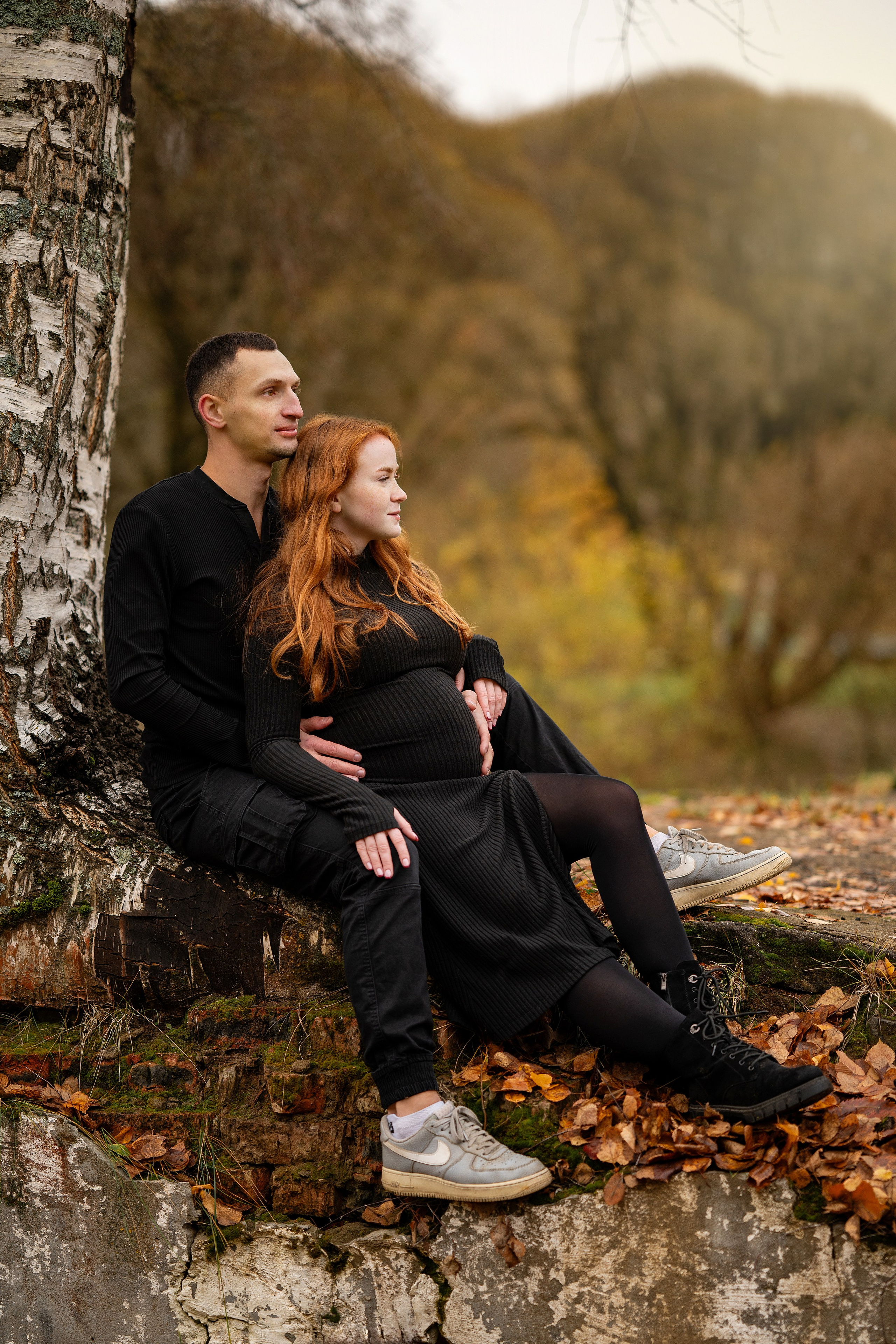 Мото-семья в ожидании. Творческий фотограф Вологда