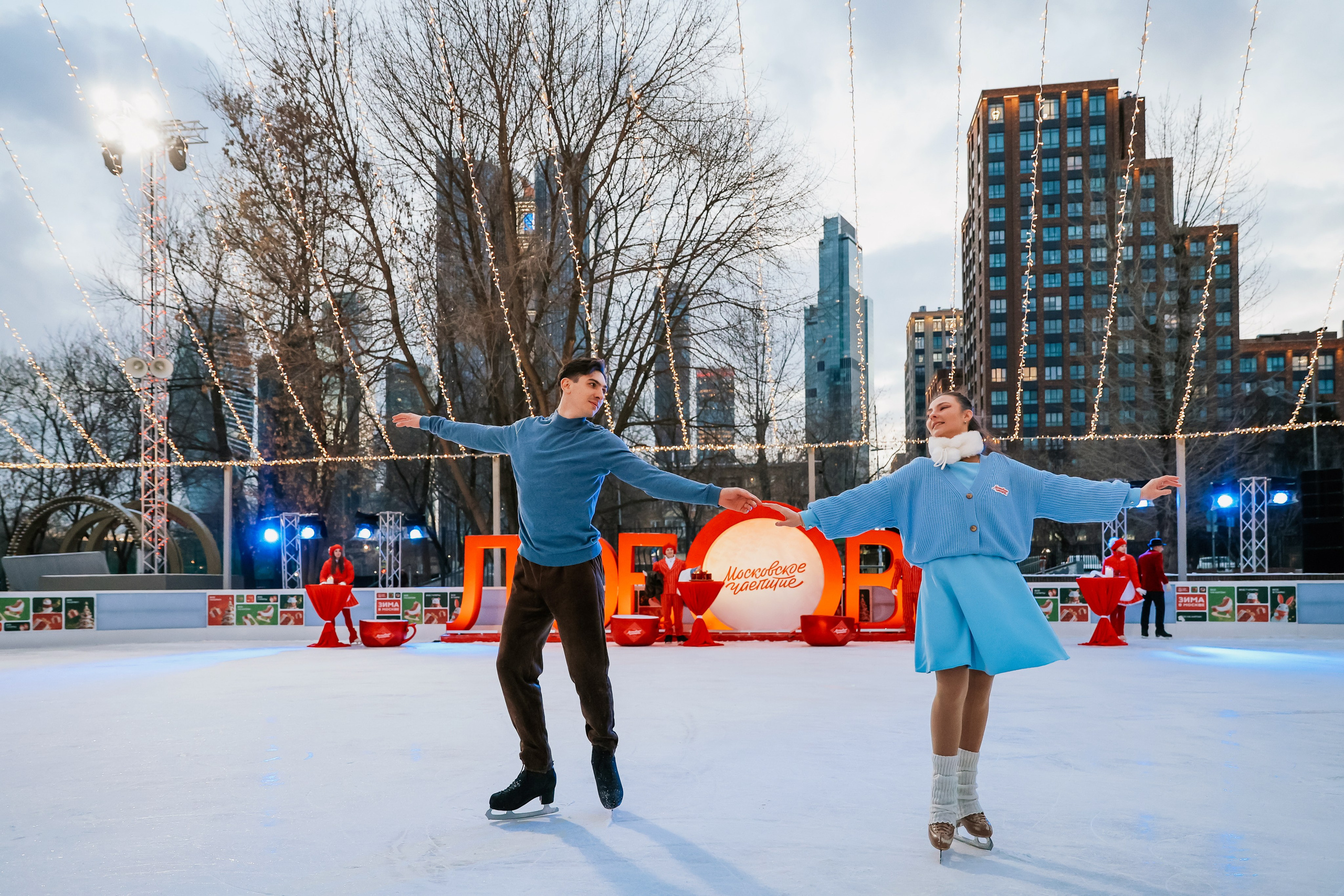 Ледовое шоу Сити каток Московское Чаепитие. Фотограф и видеограф Анна Домашенко