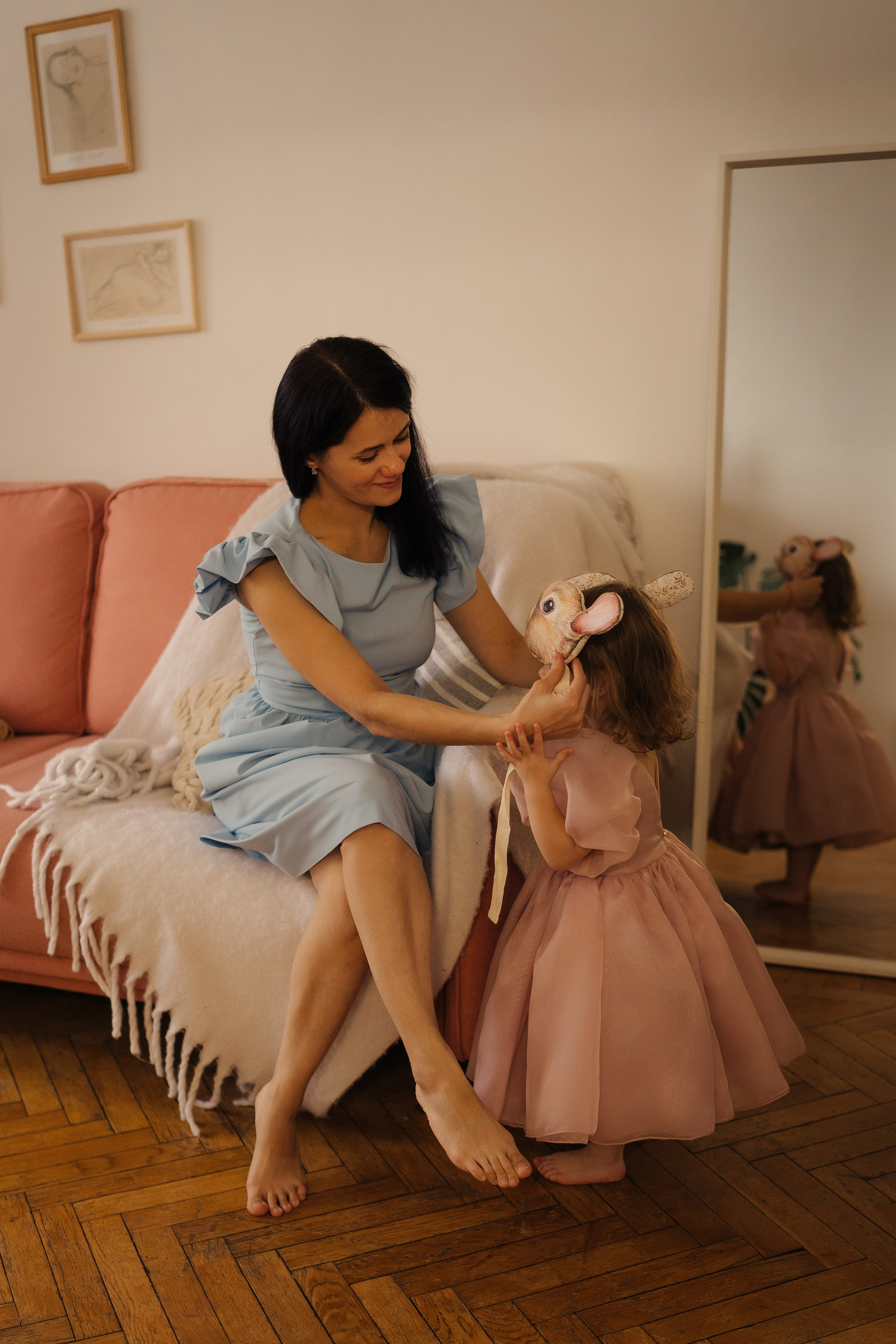 Домашняя фотосессия мама и дочка. Семейный фотограф в Москве Галина Гончар