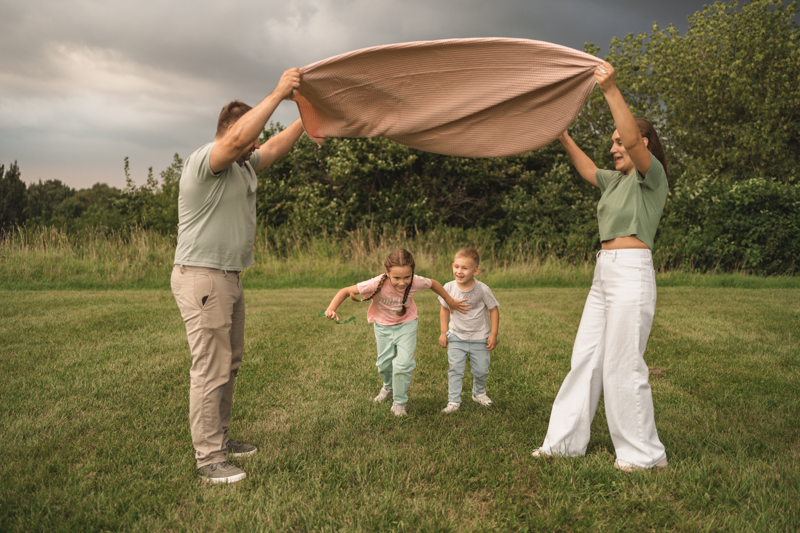 С воздушным змеем. Семейный фотограф Ольга Мишустина в Самаре