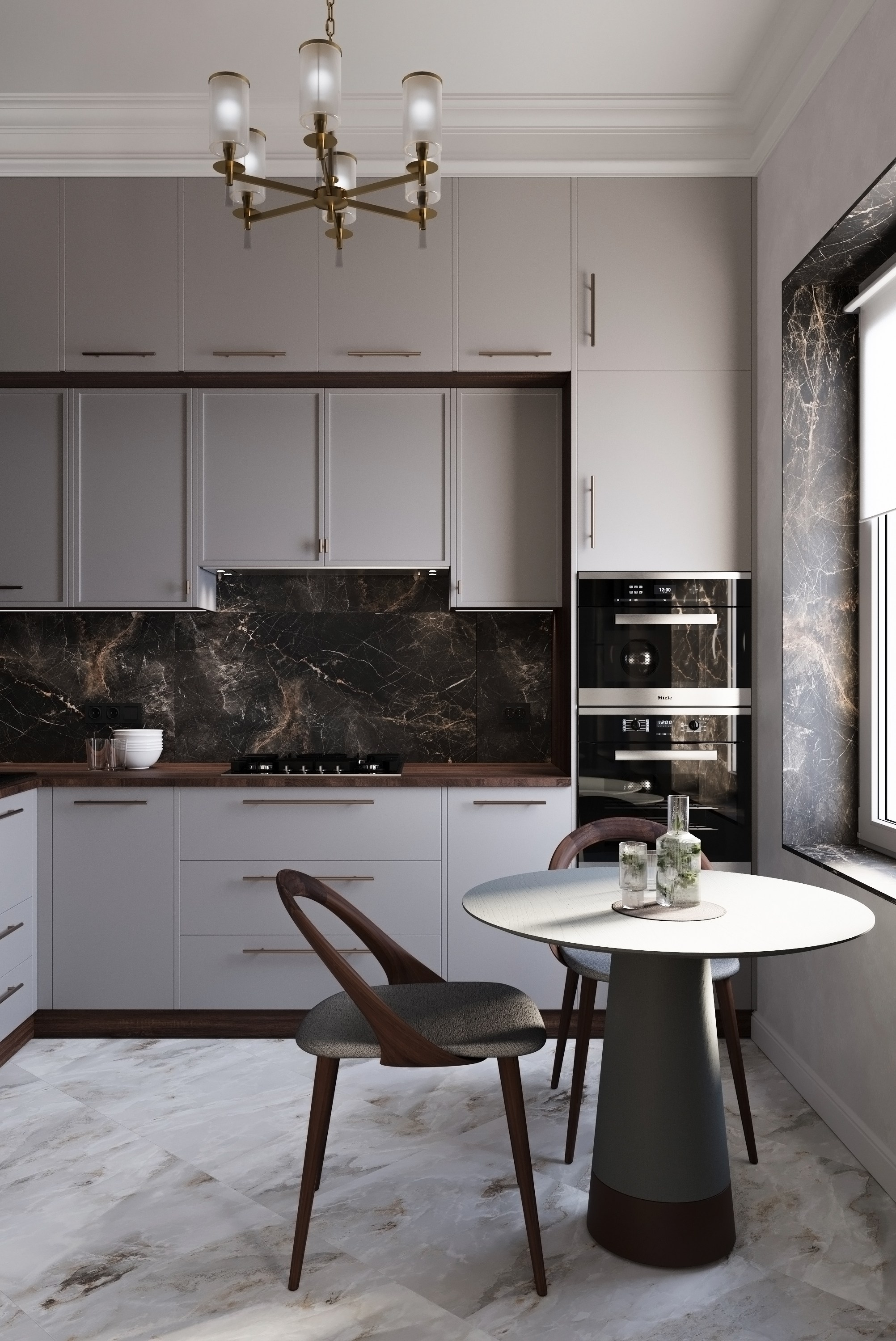 Проект интерьера кухни в Сталинке. Дизайнер- искусствовед Татьяна Бефус | Живые интерьеры с искусством & историей