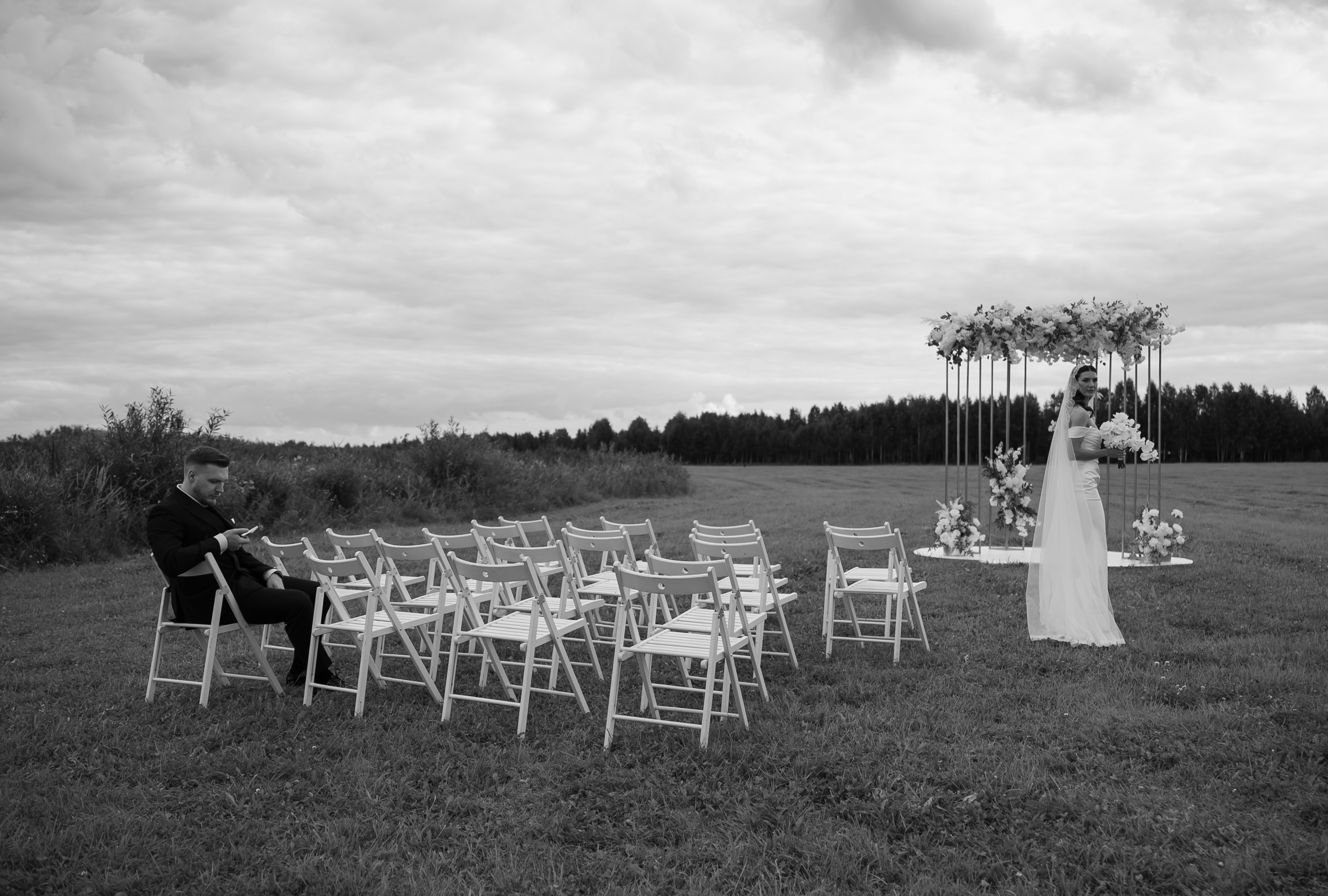 Женя & Марина, Загородная Свадьба на берегу озера. Свадебный фотограф Тюмень Анастасия Битная