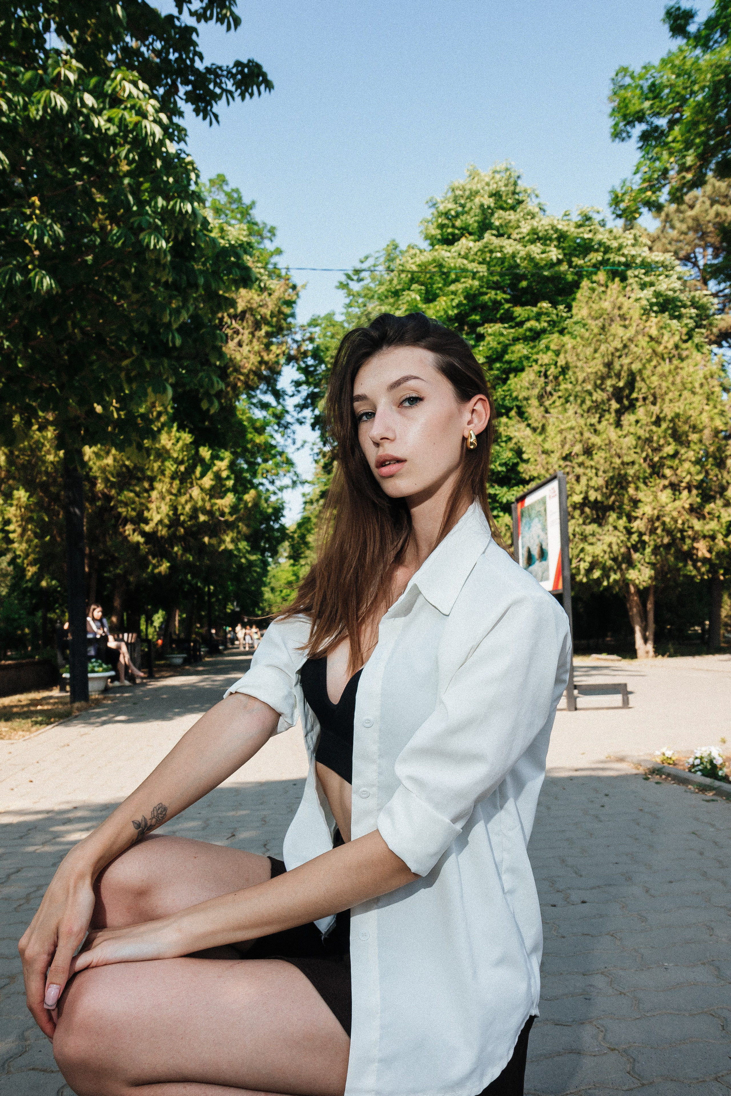 Лера в парке Горького. Фотограф Александр Бигари