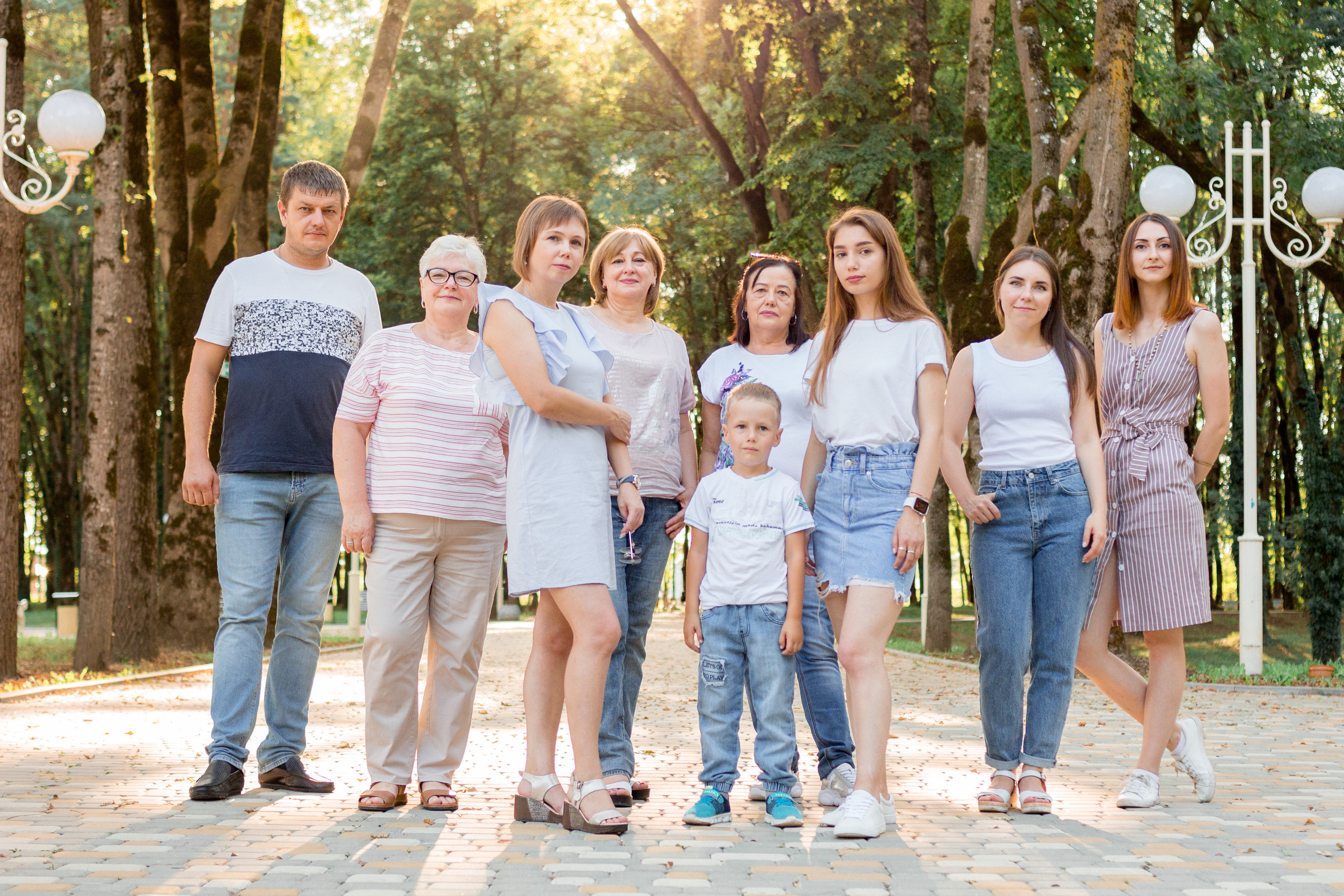 Фотосессия большой семьи. Фотограф беременных  Апшеронск Краснодарского края Светлана Обламская